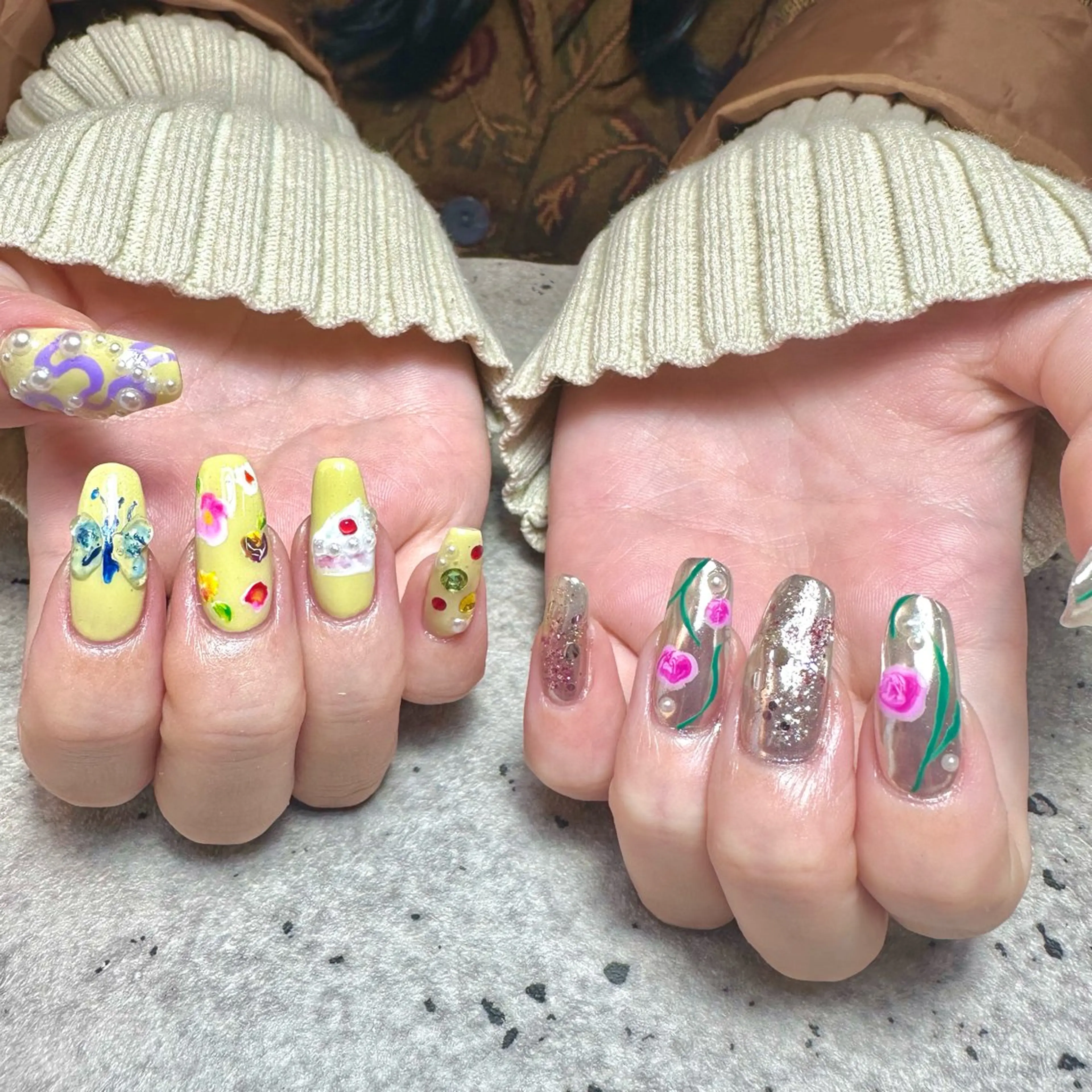 ネイル ハンドネイル フットネイル GéRanium Harukaのネイルデザイン