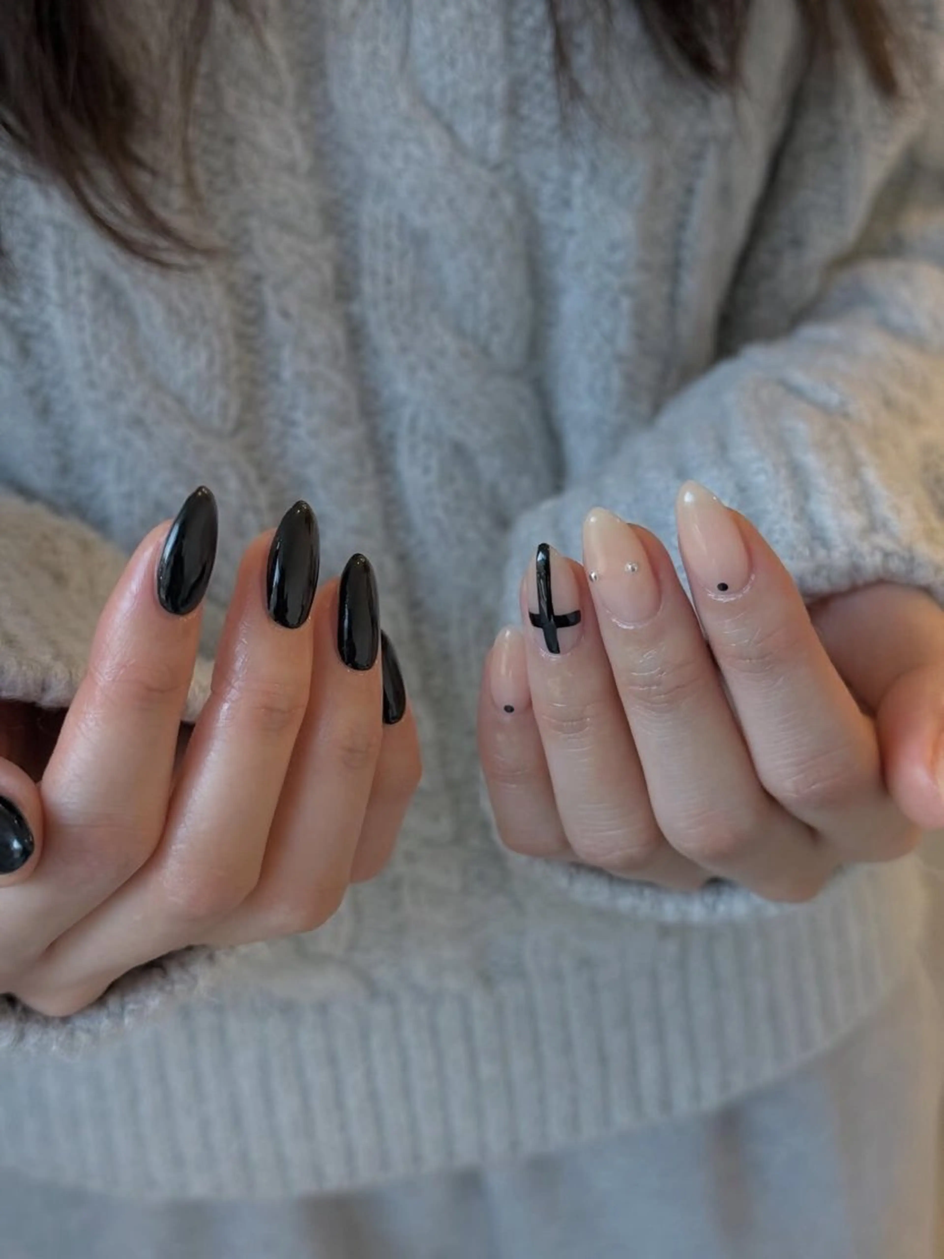 ネイル グラデーション ラメ(グリッター) マグネットネイル ミラーネイル ニュアンスネイル ハンドネイル Lumi de nailsのネイルデザイン
