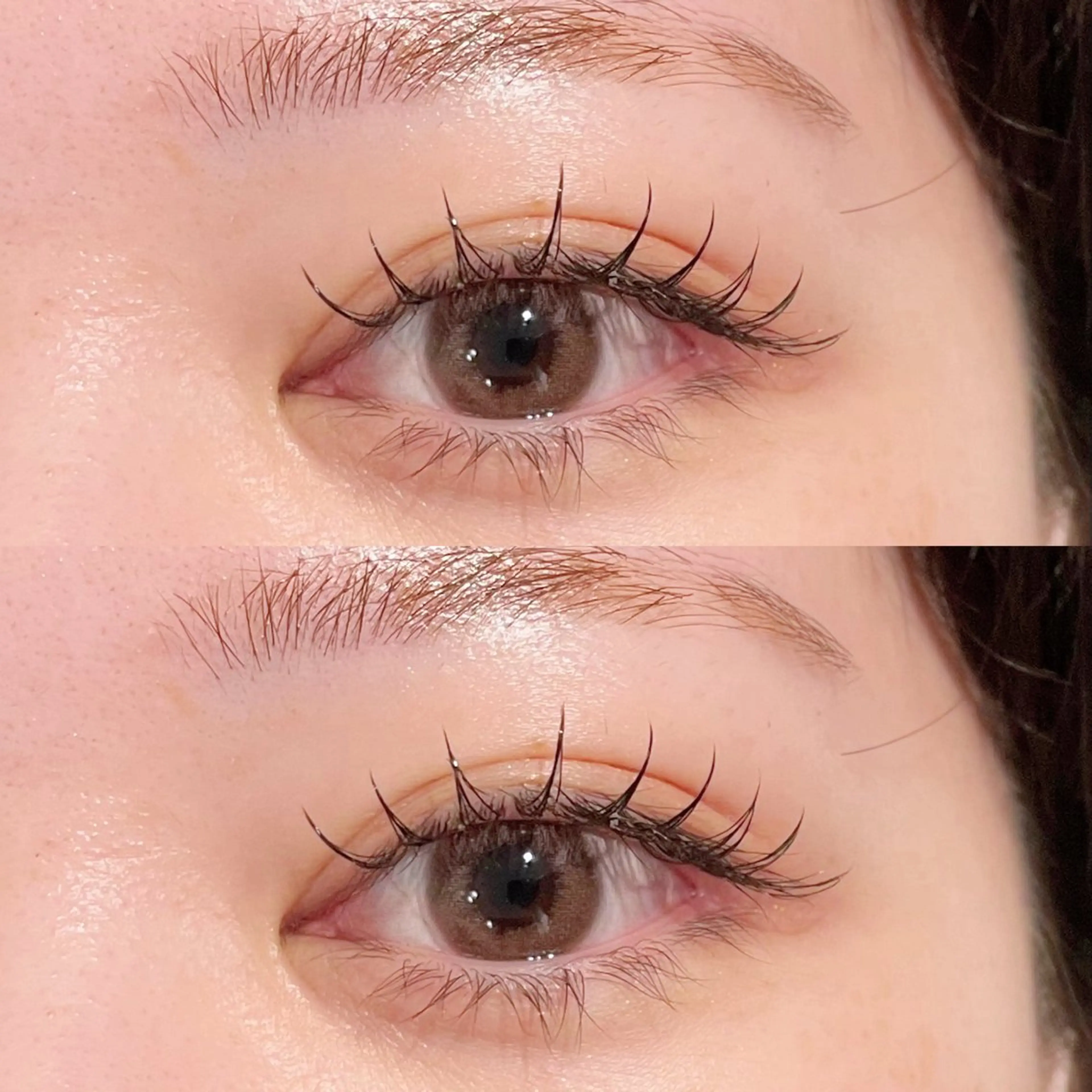 アイブロウ➕フラットラッシュ上100本までつけ放題(オフ・コーティング込)の写真