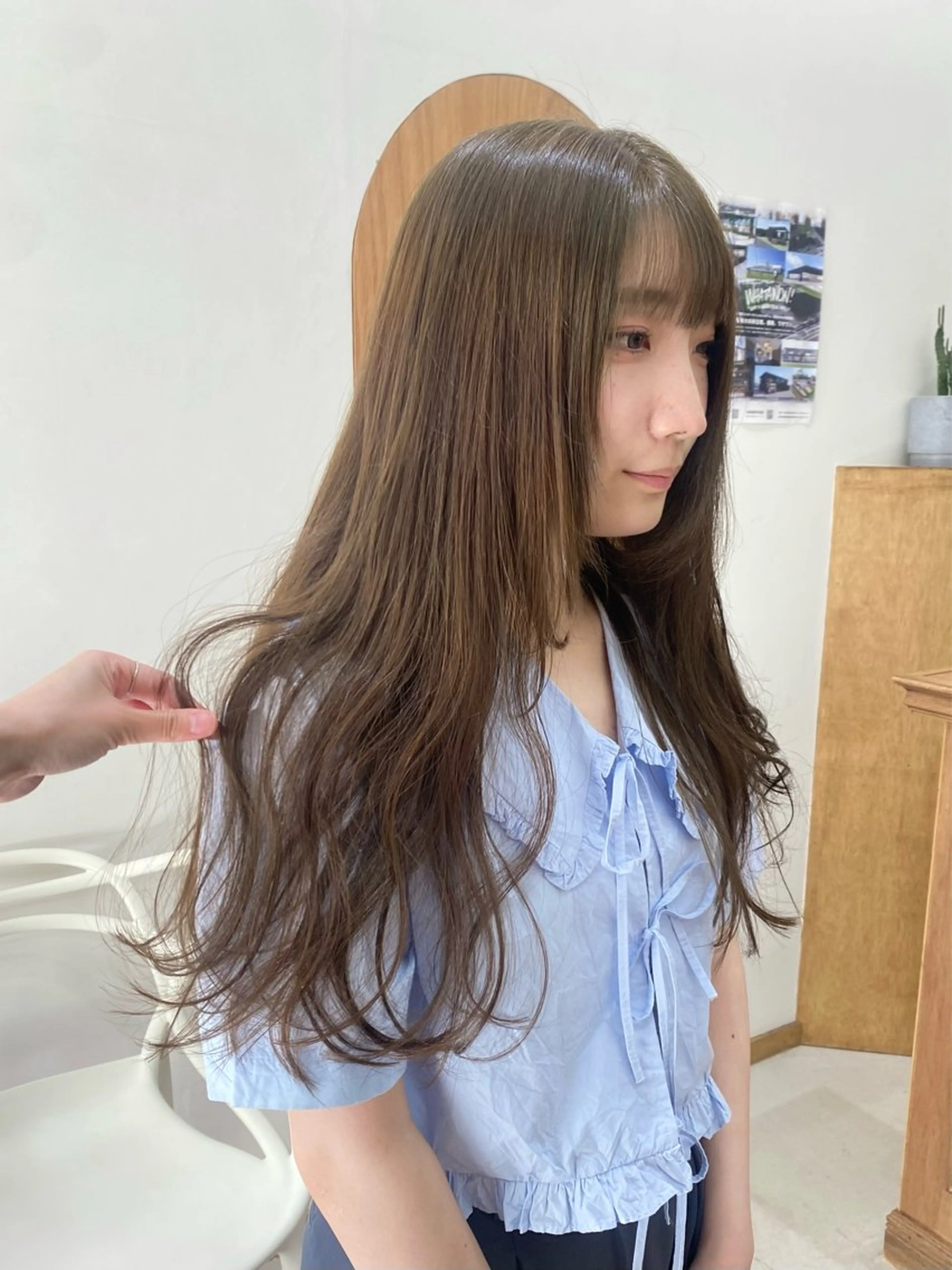 ロング カラー ヘアアレンジ カット ヘアカラー トリートメント ハル🌸柔色/ ブリーチなし/艶髪のヘアスタイル