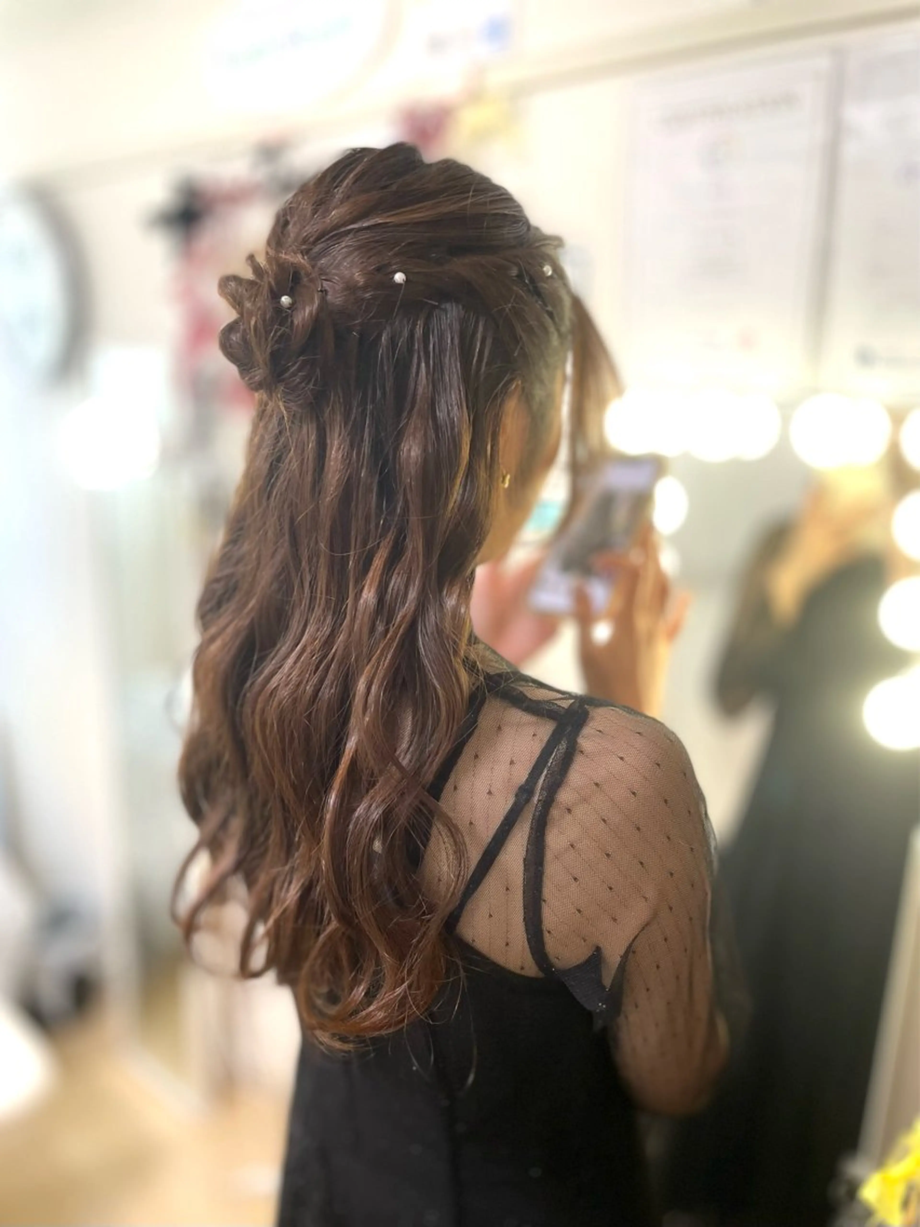 ヘアアレンジ ハーフアップ 結婚式・ブライダル ヘアセット イーチブライト EachBrightのその他イメージ