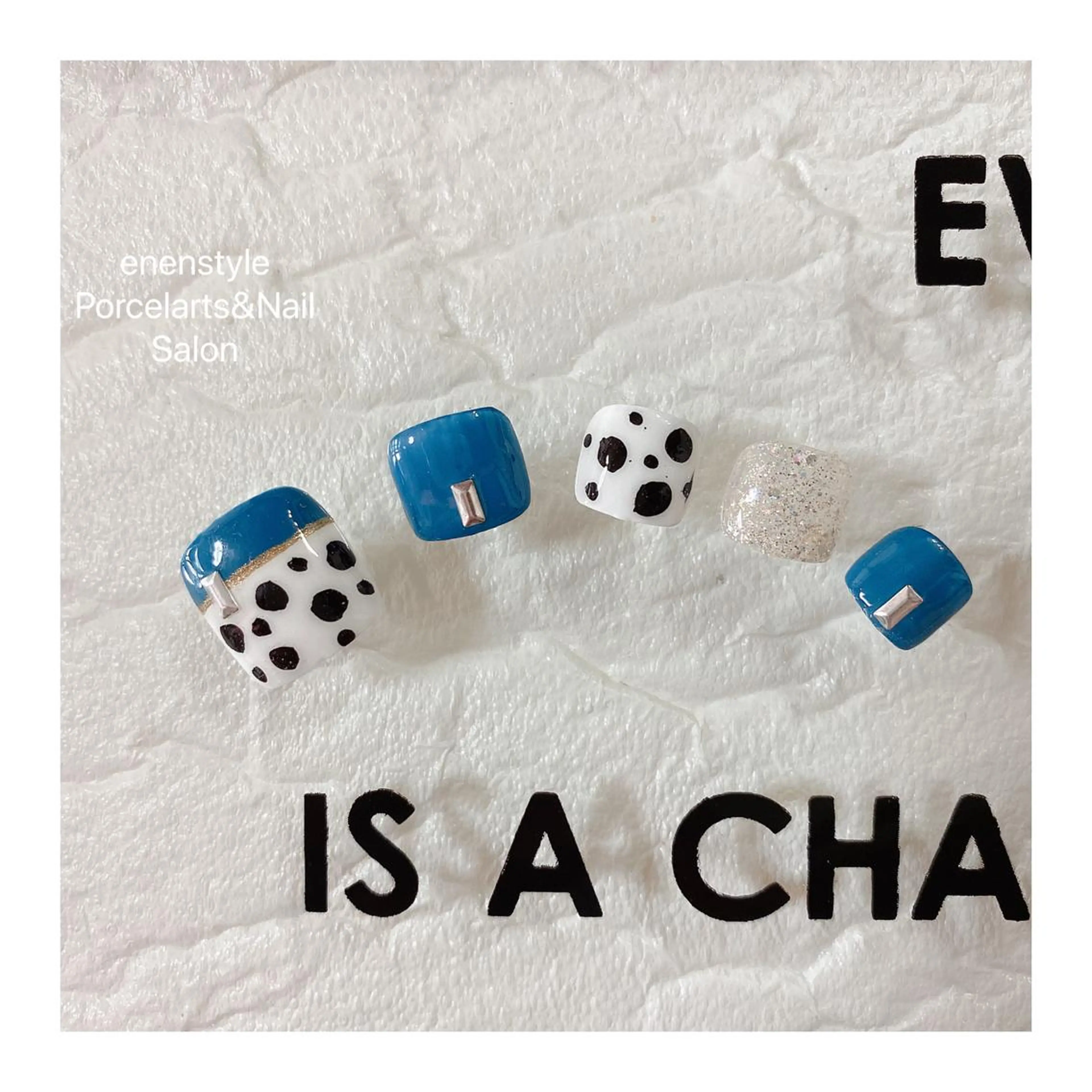 ショート ネイル ハンドネイル フットネイル 👑enen style👑のネイルデザイン