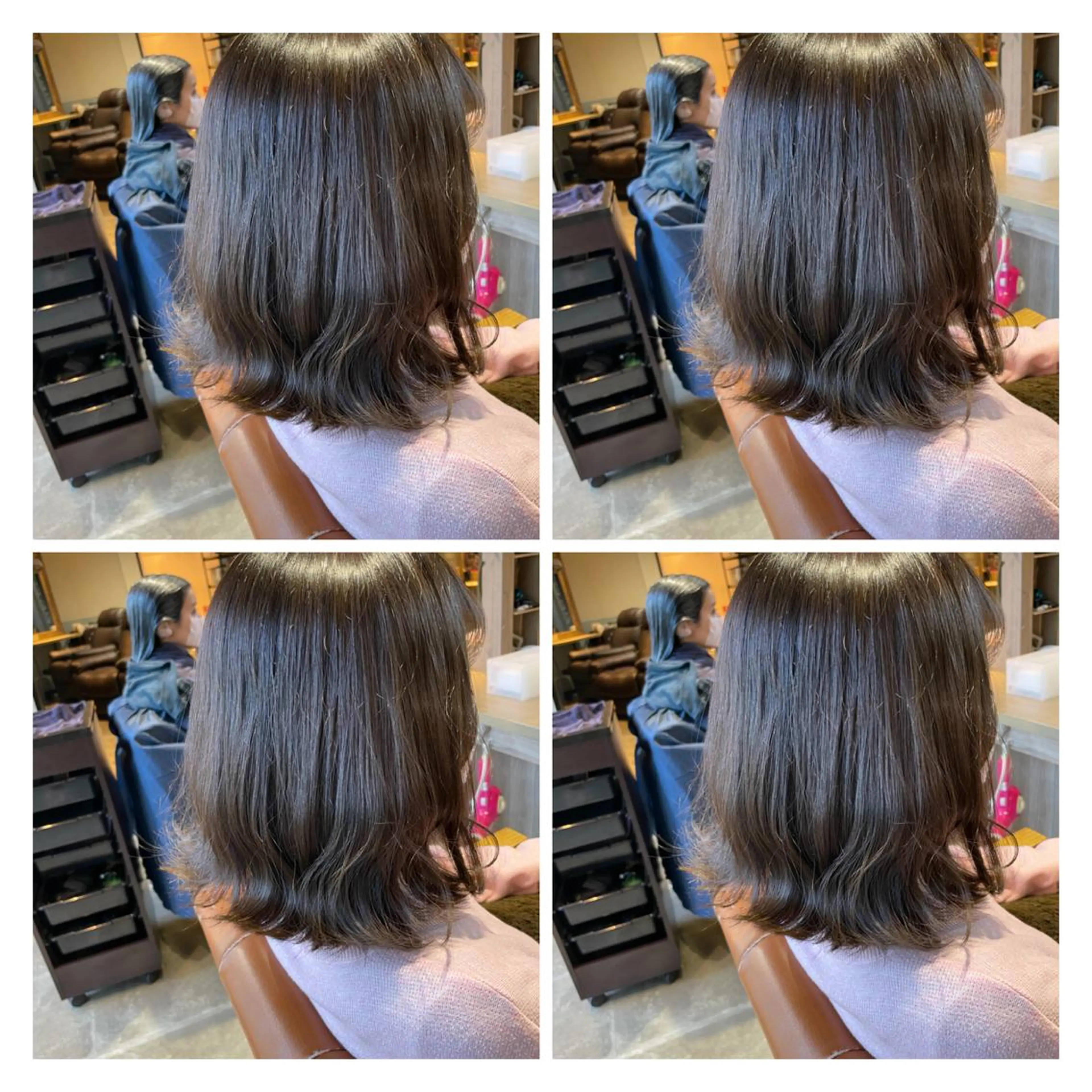 ミディアム カラー 髪質改善艶髪 ℍ𝔸ℝ𝕌𝕂𝔸のヘアスタイル