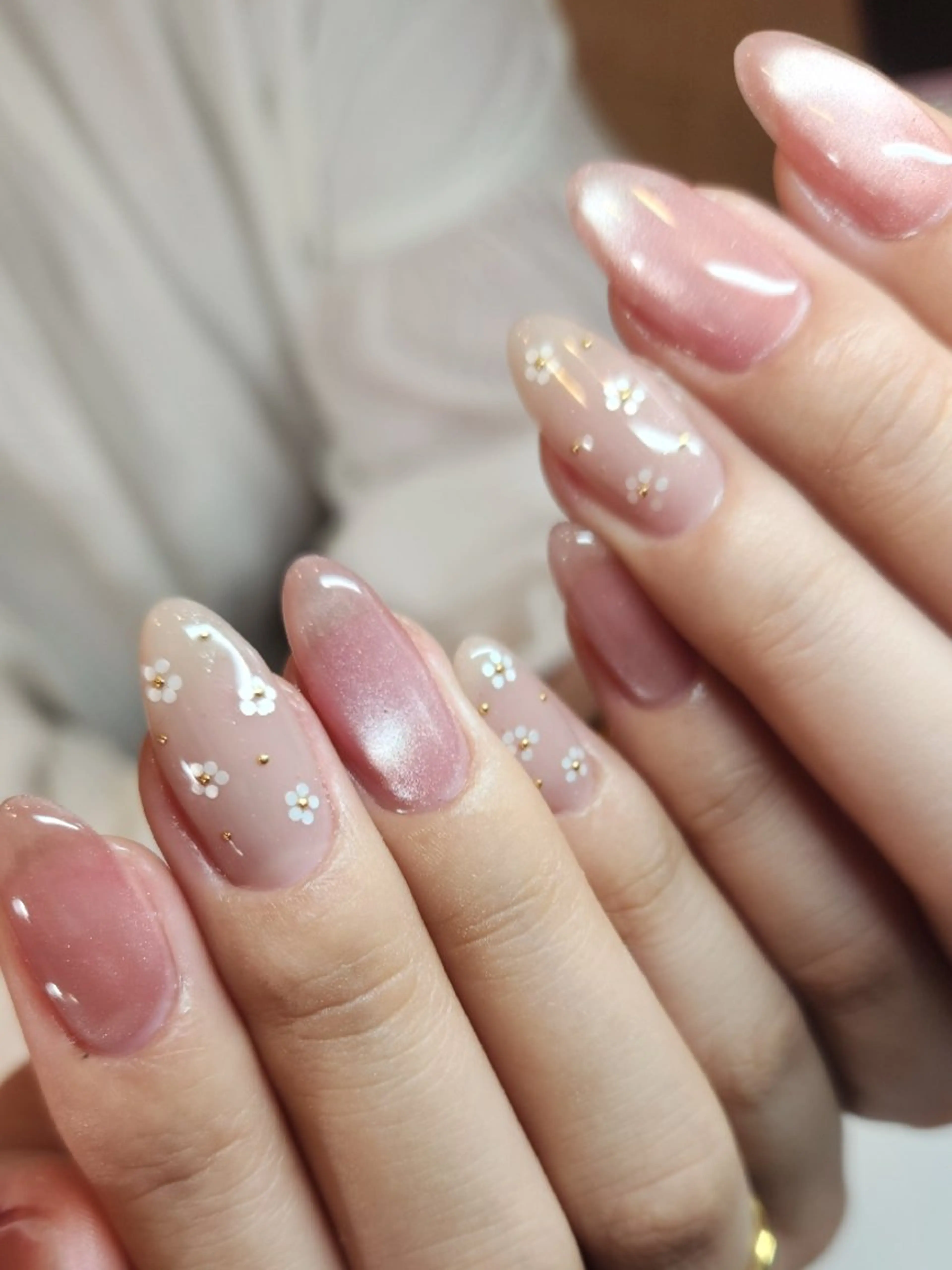 ネイル フラワーネイル マグネットネイル ハンドネイル Non.中目黒nail所属・NailSalon N.中目黒のネイルデザイン