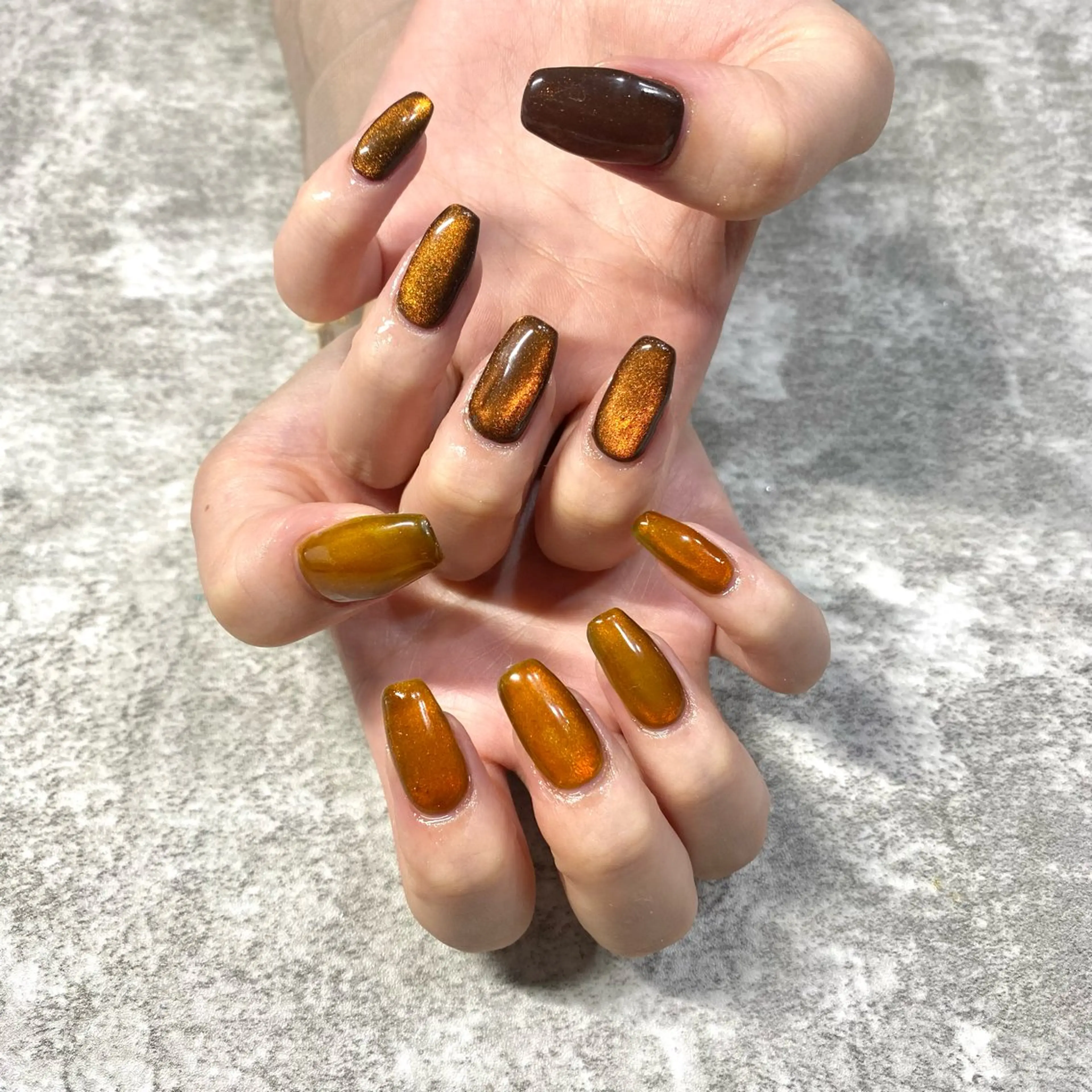 ネイル マグネットネイル ニュアンスネイル ハンドネイル ★Rinail... .のネイルデザイン