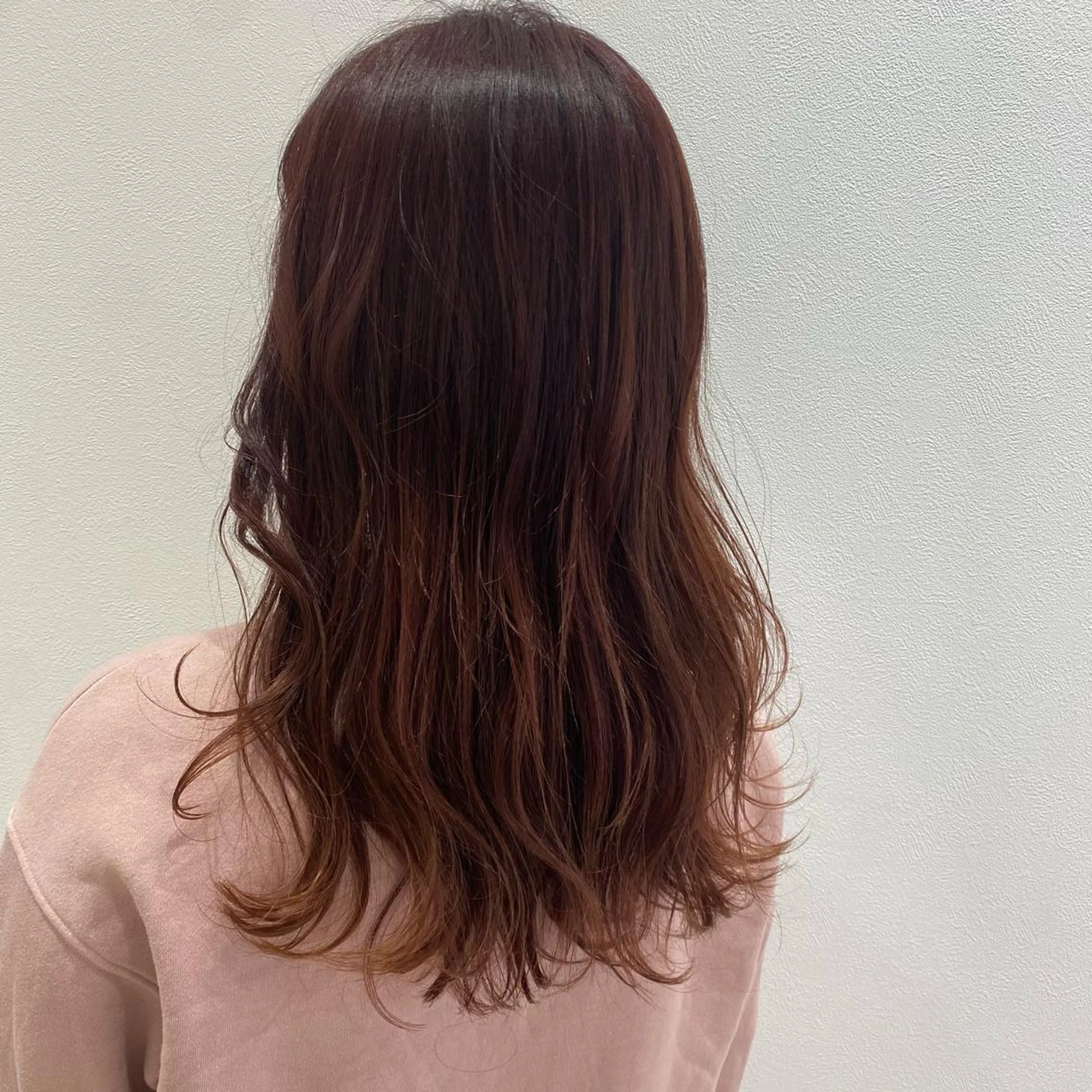 セミロング 若山 敦のヘアスタイル