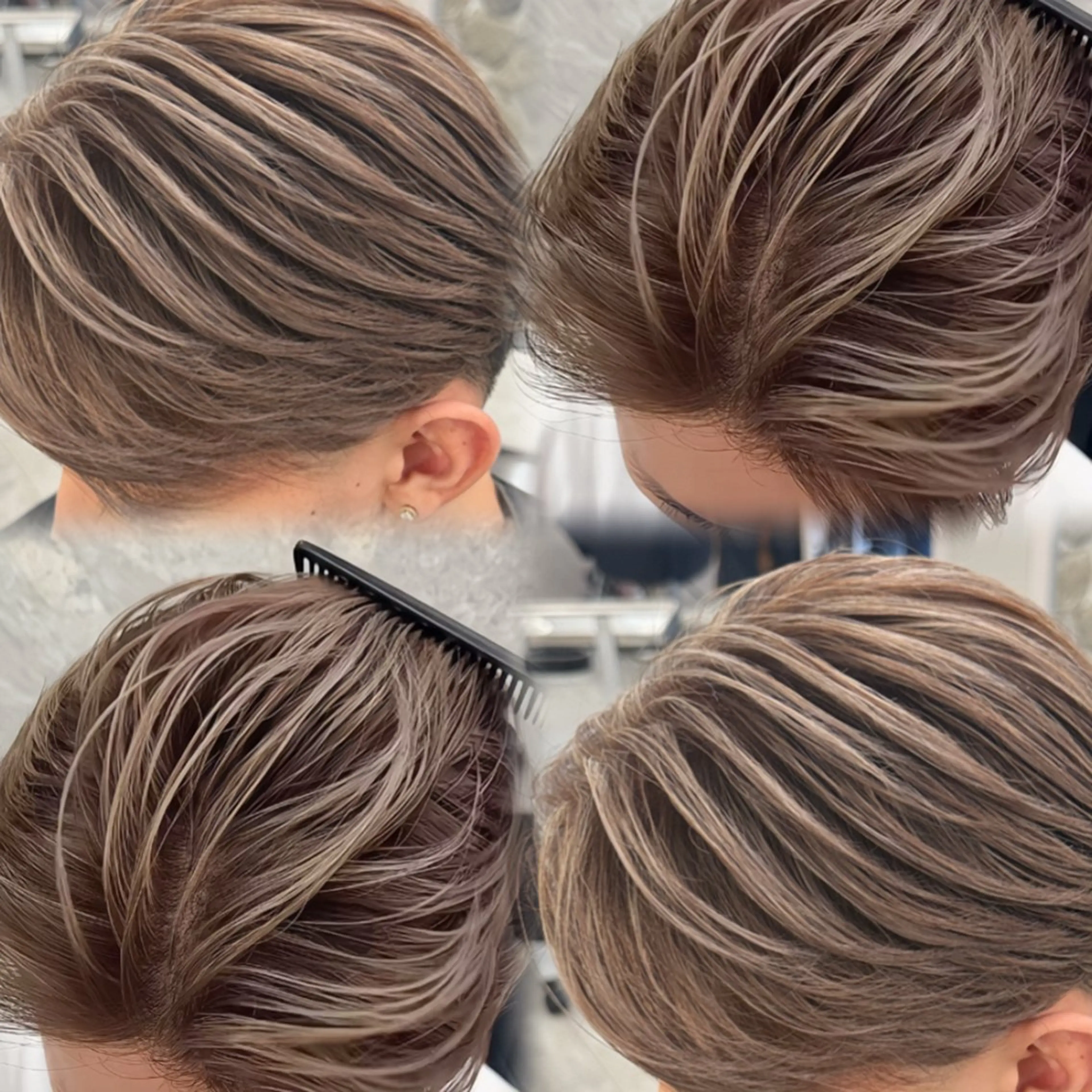 ショート 🇺🇸ルミナ🔥 海外ハイライトのヘアスタイル