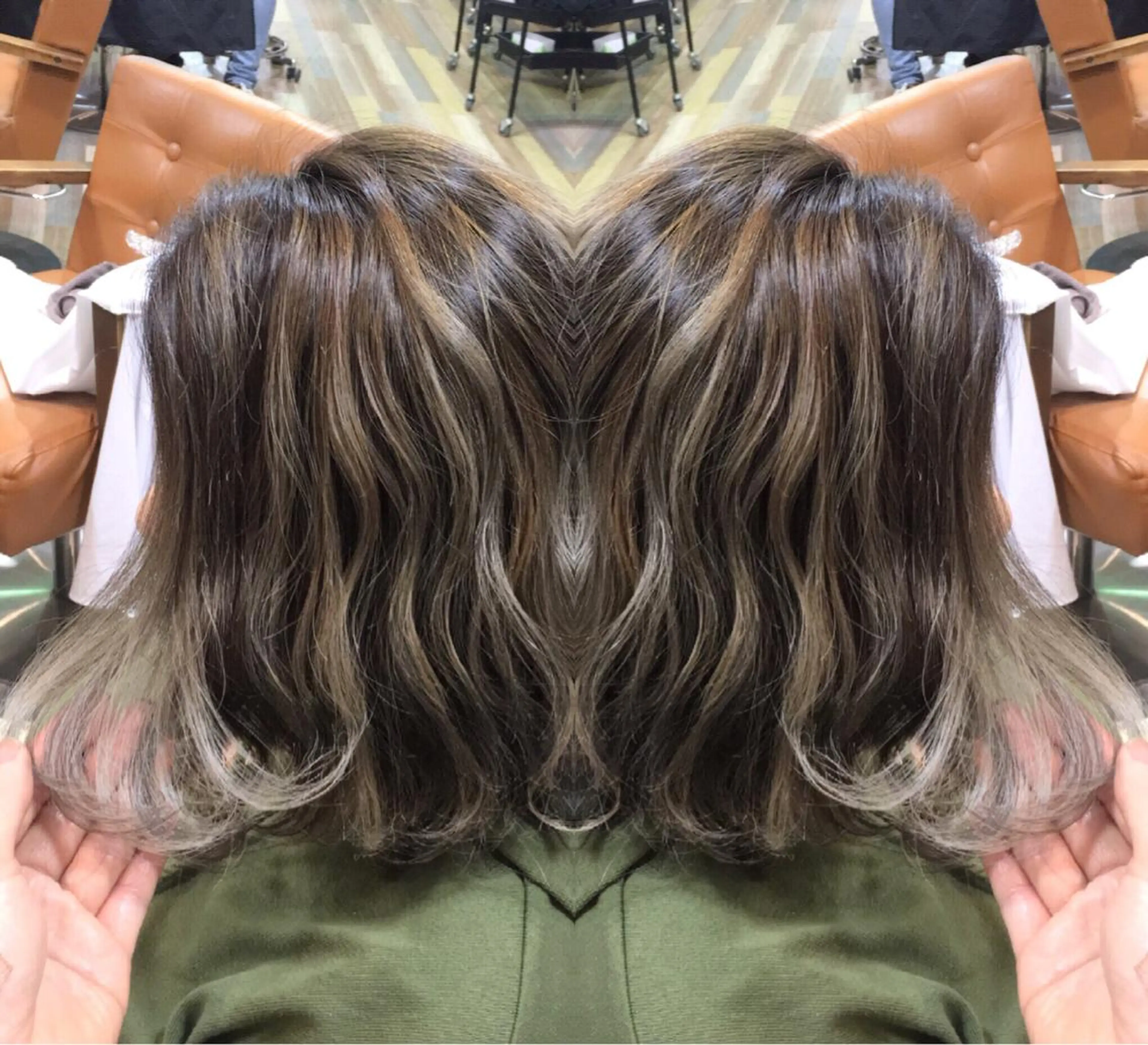 ショート 切りっぱなしボブ 3Dハイライト ボブ 外国人風カラー ハイライト ❤️千葉県代表❤️ 店長❤️柿本翔一朗のヘアスタイル