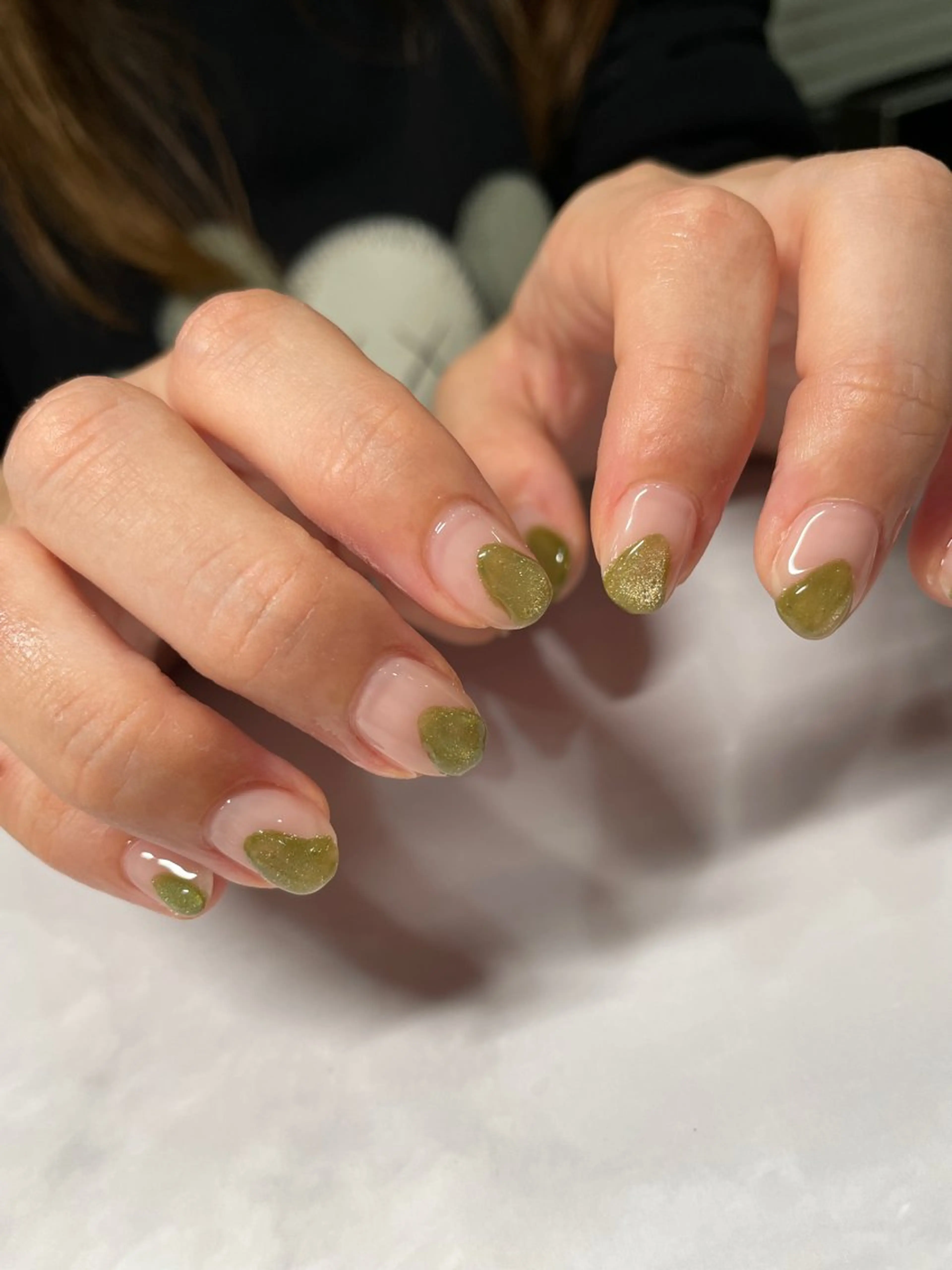 ネイル ジェルネイル マグネットネイル ニュアンスネイル パラジェル tete nailstudioのネイルデザイン