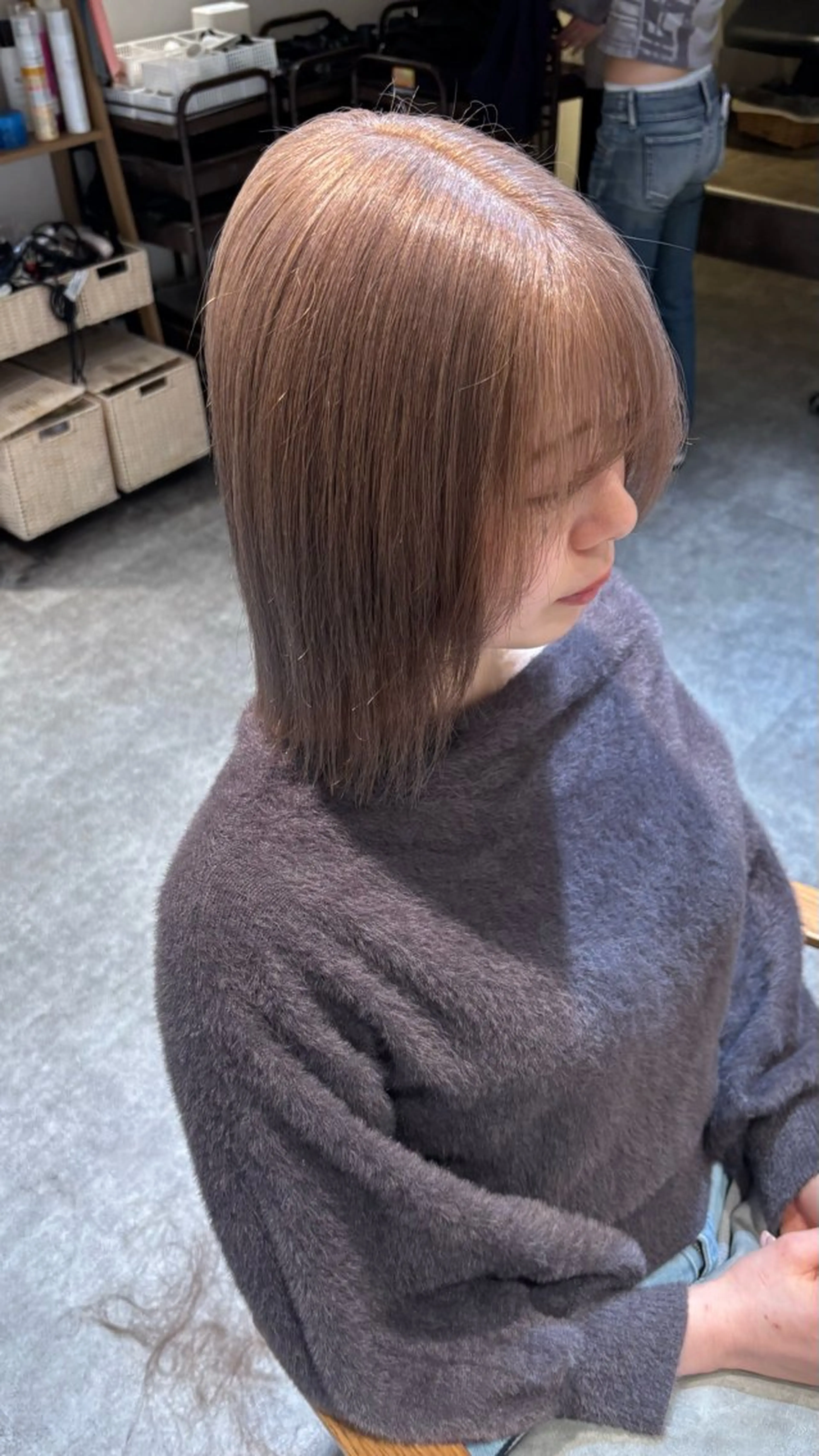 ショート カラー ブリーチ 抜きっぱなしブロンド グレージュ ミルクティーグレージュ non. ダブルカラー🎀🤍のヘアスタイル