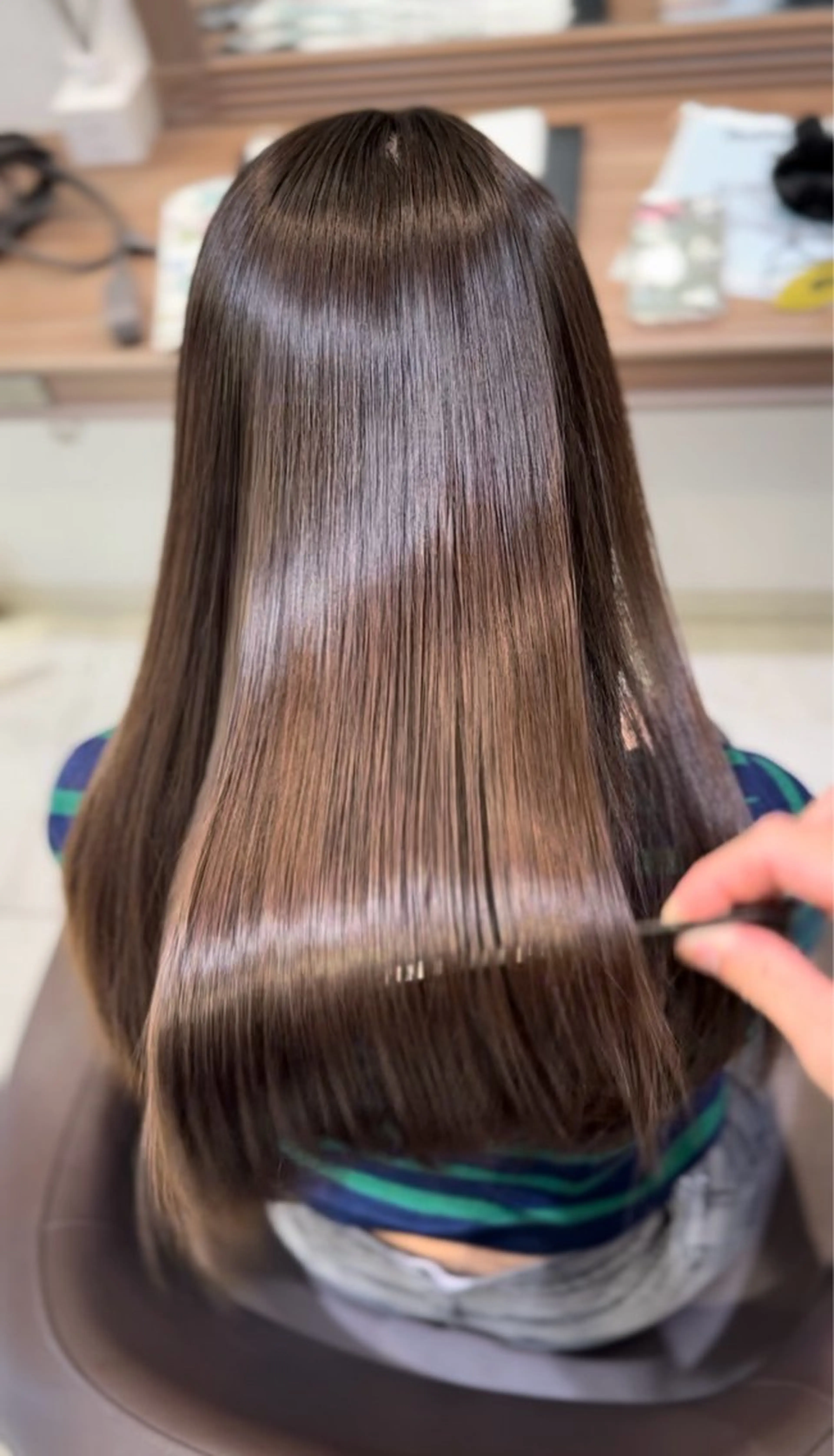 ロング ヘアカラー 縮毛矯正 トリートメント 【ケアブリーチ特化】 中村　玲仁のヘアスタイル