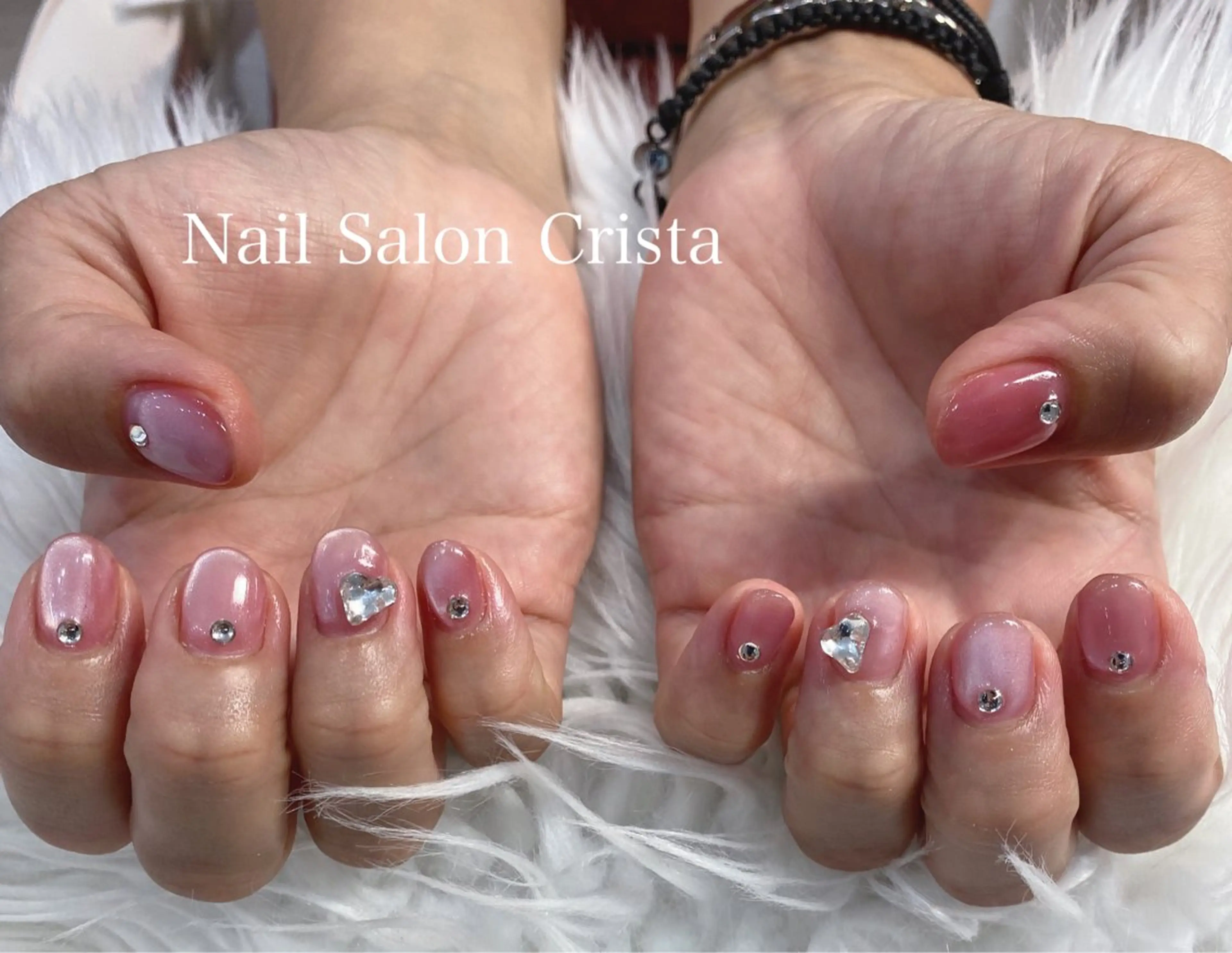 ネイル ジェルネイル パラジェル ピンク ハンドネイル CRISTA所属・CRISTA MOMOのネイルデザイン