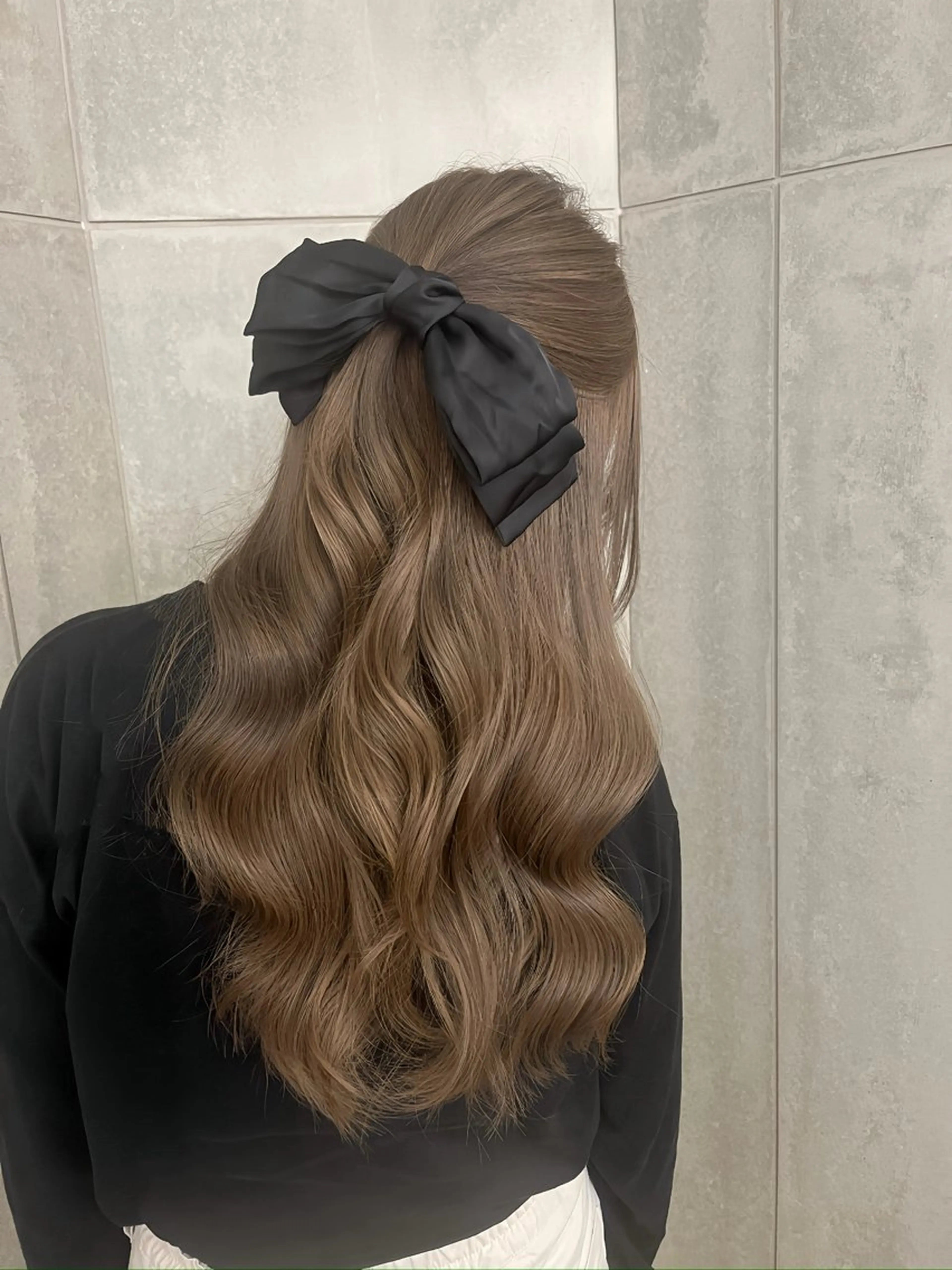 ロング 大阪カットモデル にしかわ もえのヘアスタイル