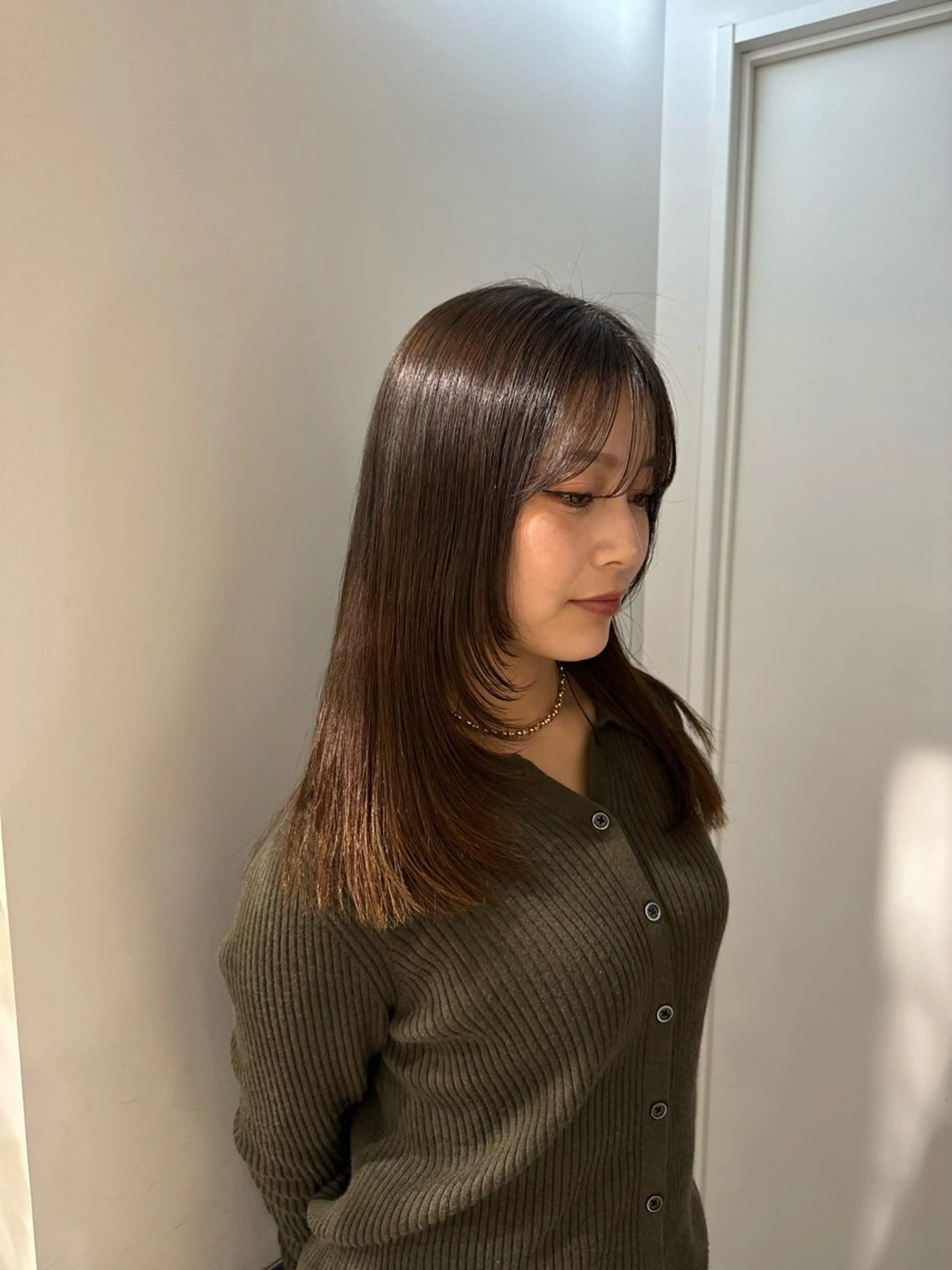 ロング 縮毛矯正 縮毛矯正 中澤 眸乃のヘアスタイル