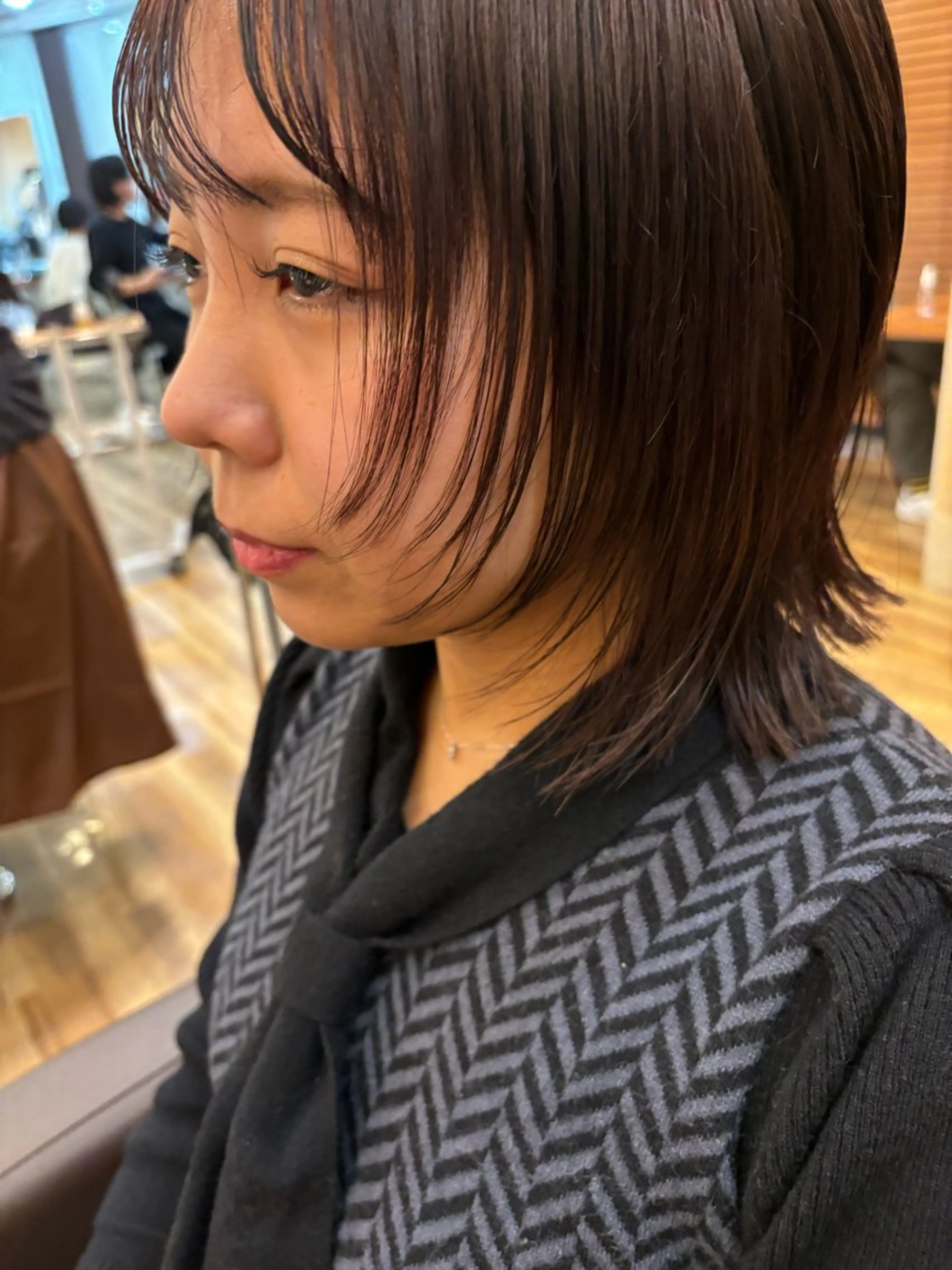 ミディアム カラー 池田理紗/ bob/メンズカットのヘアスタイル