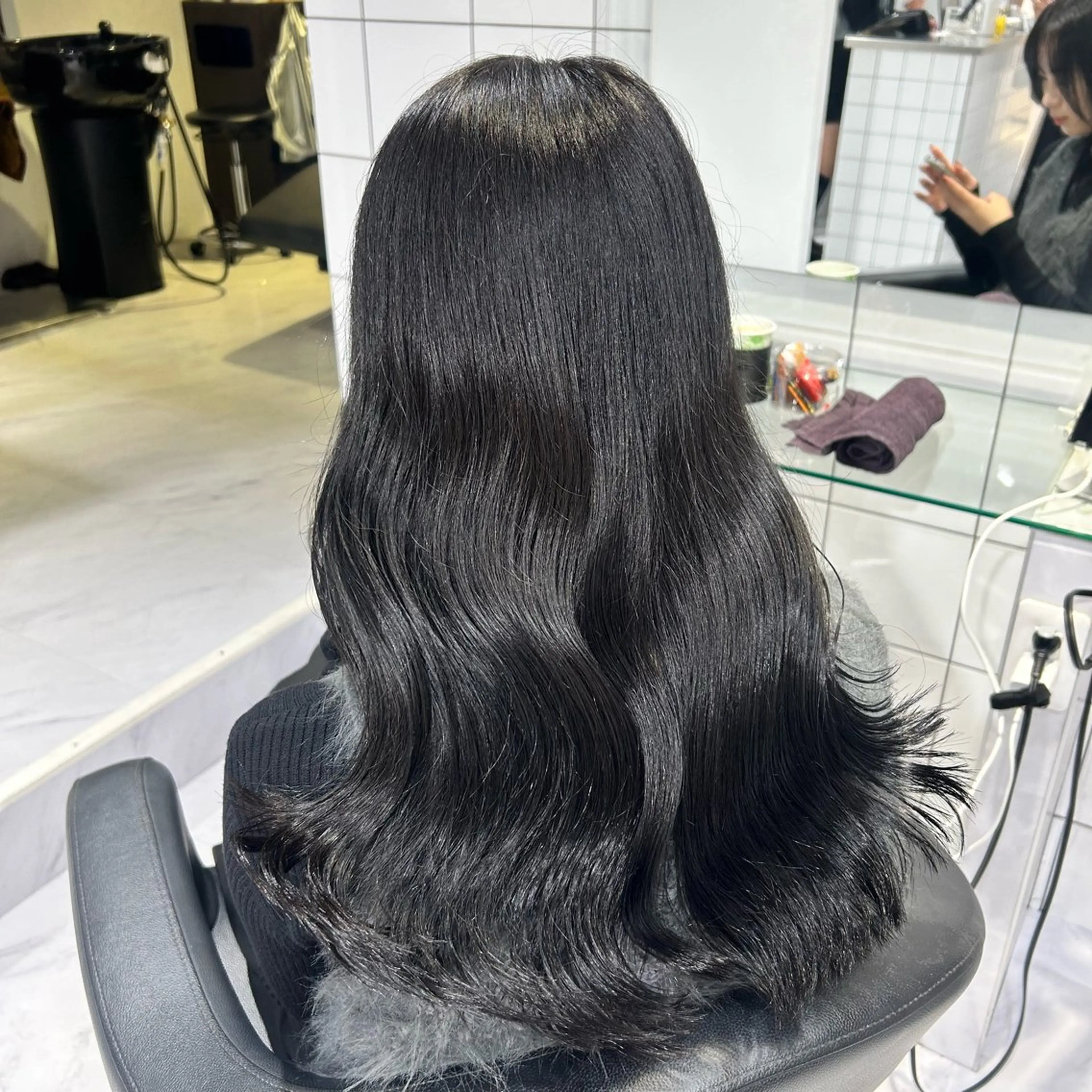 ロング カラー カット ヘアカラー トリートメント 表参道/透明感カラー /暗髪/ジュキヤのヘアスタイル