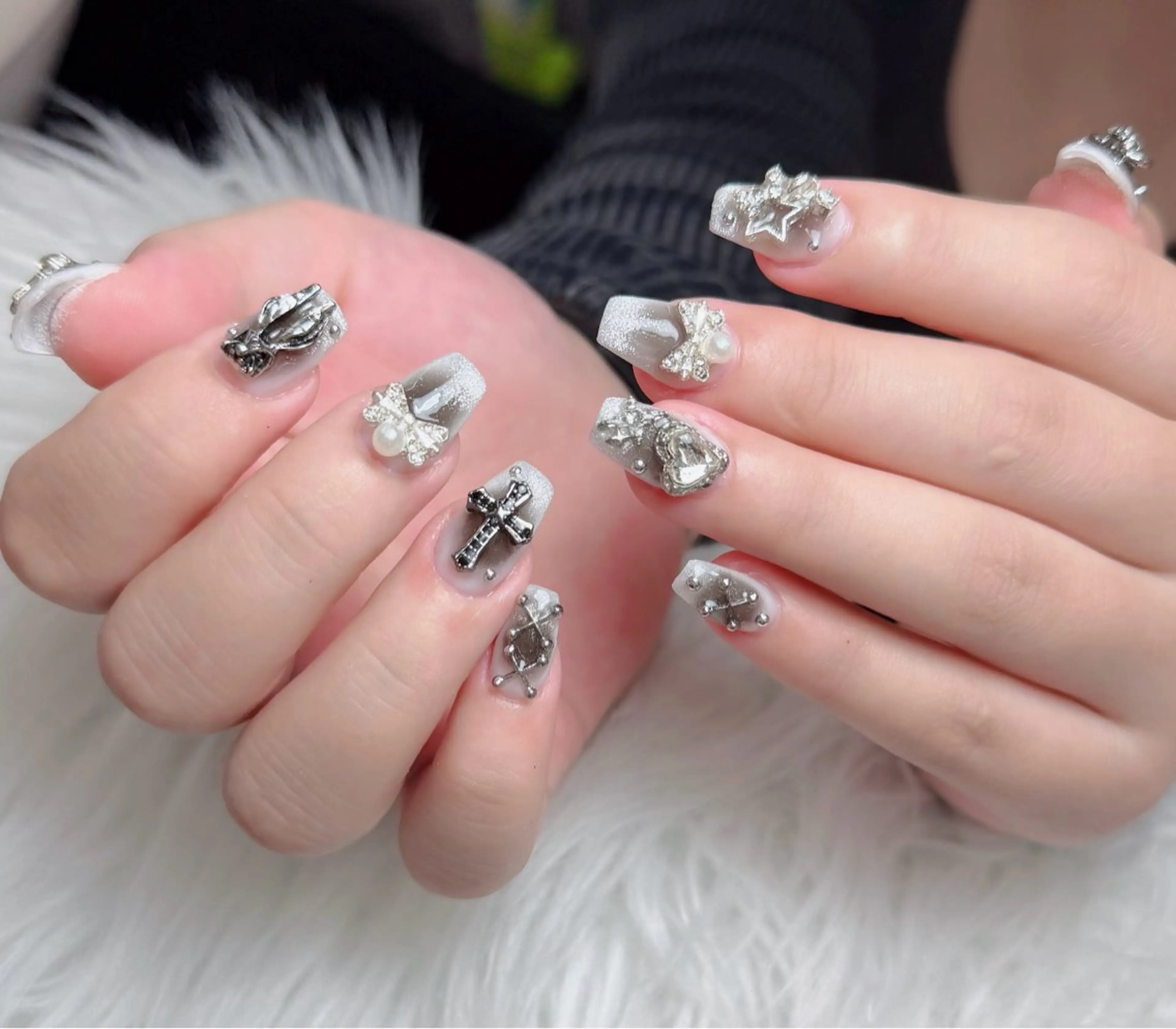 ネイル アートネイル 韓国ネイル 持ち込み ワンホンネイル ハンドネイル Lenie Nail Salonのネイルデザイン