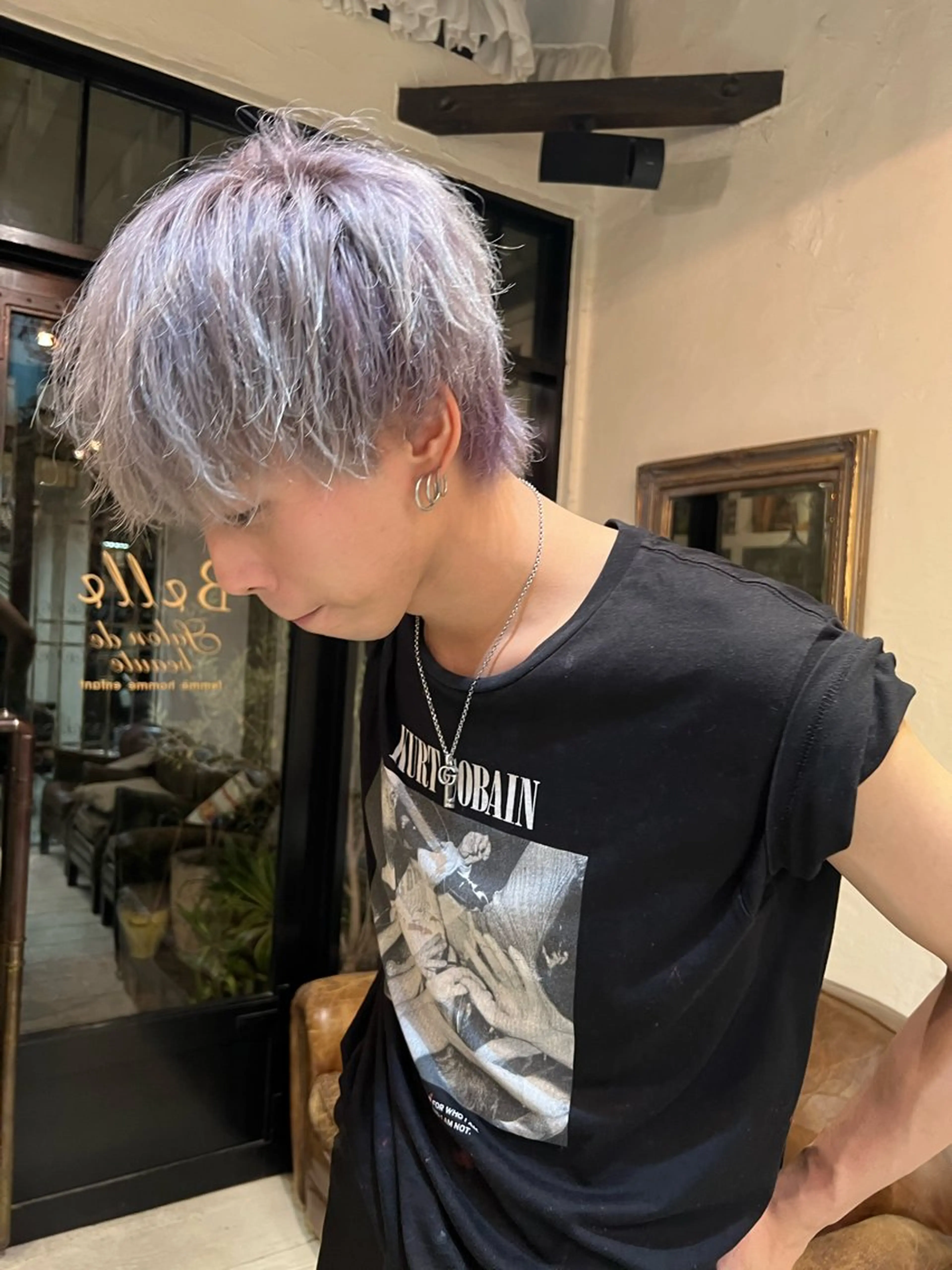 ロング カラー ブリーチ ハイトーンカラー カット ヘアカラー トリートメント 抜きっぱなしブロンド /ハイトーン/カナタのヘアスタイル