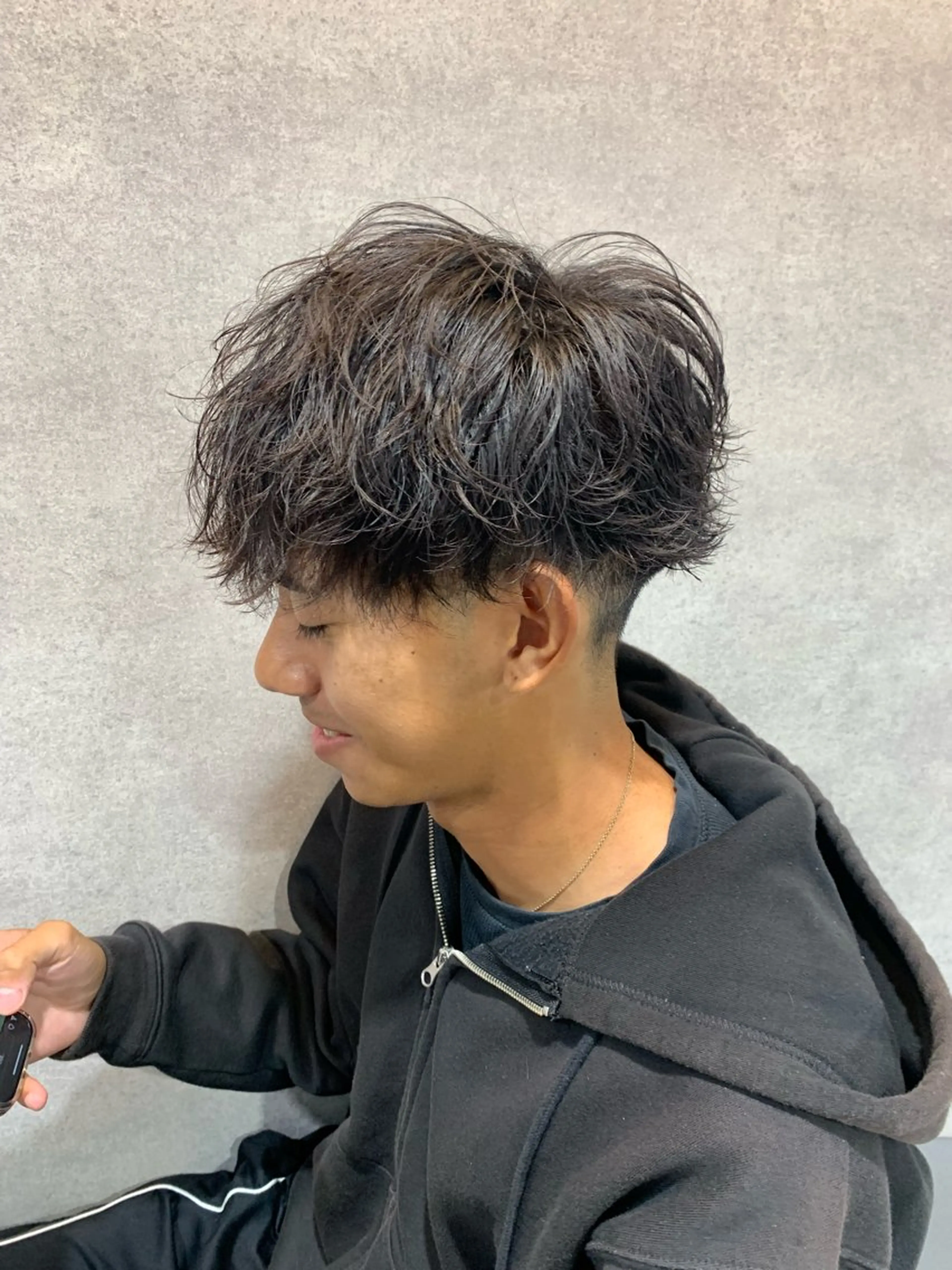 ショート カット パーマ パーマ指名率No1 メンズ特化ケイトのヘアスタイル