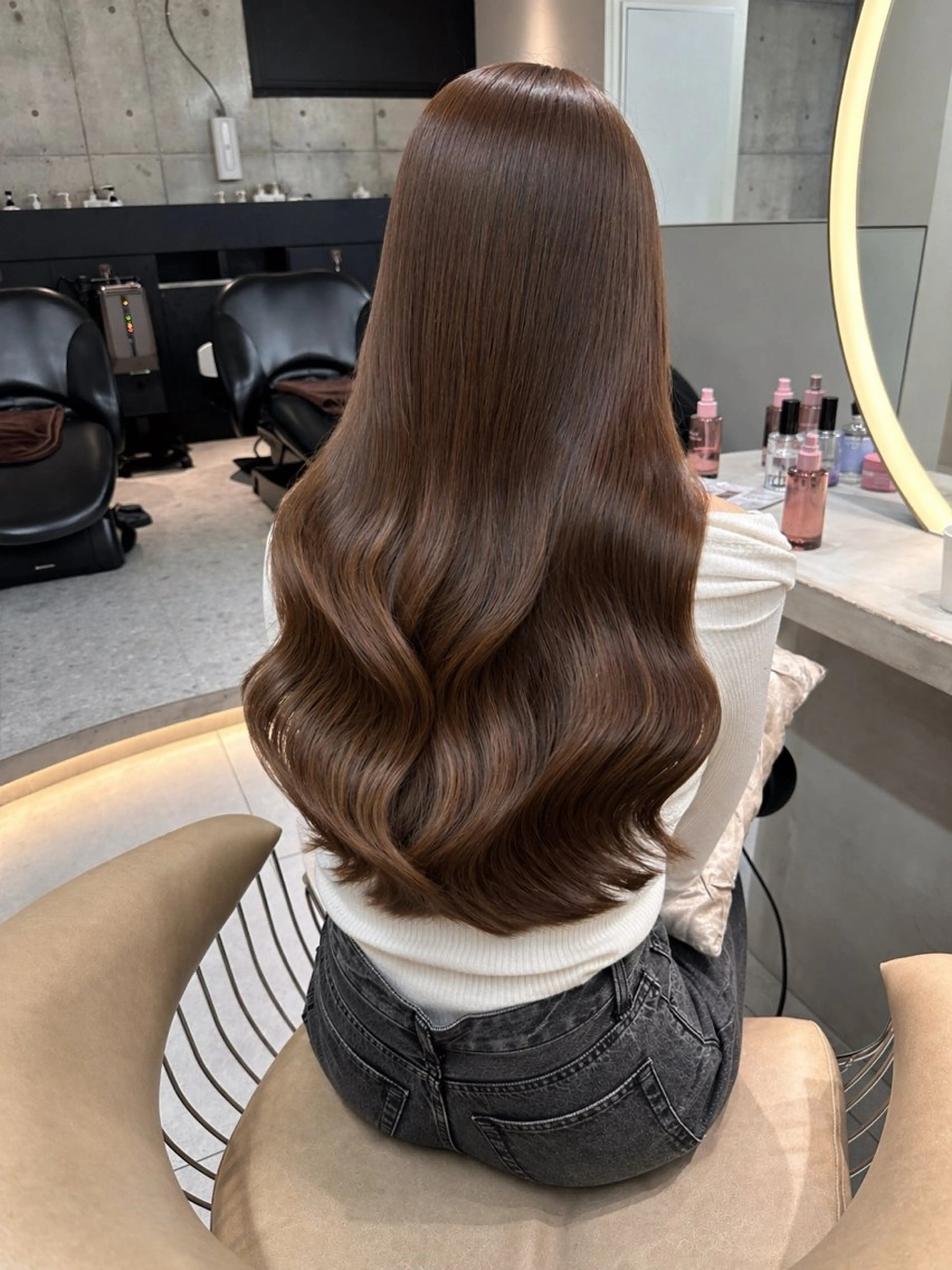 セミロング カラー カット ヘアカラー トリートメント 《髪質改善✖️オリー ブ🧸》小嶋拓也のヘアスタイル