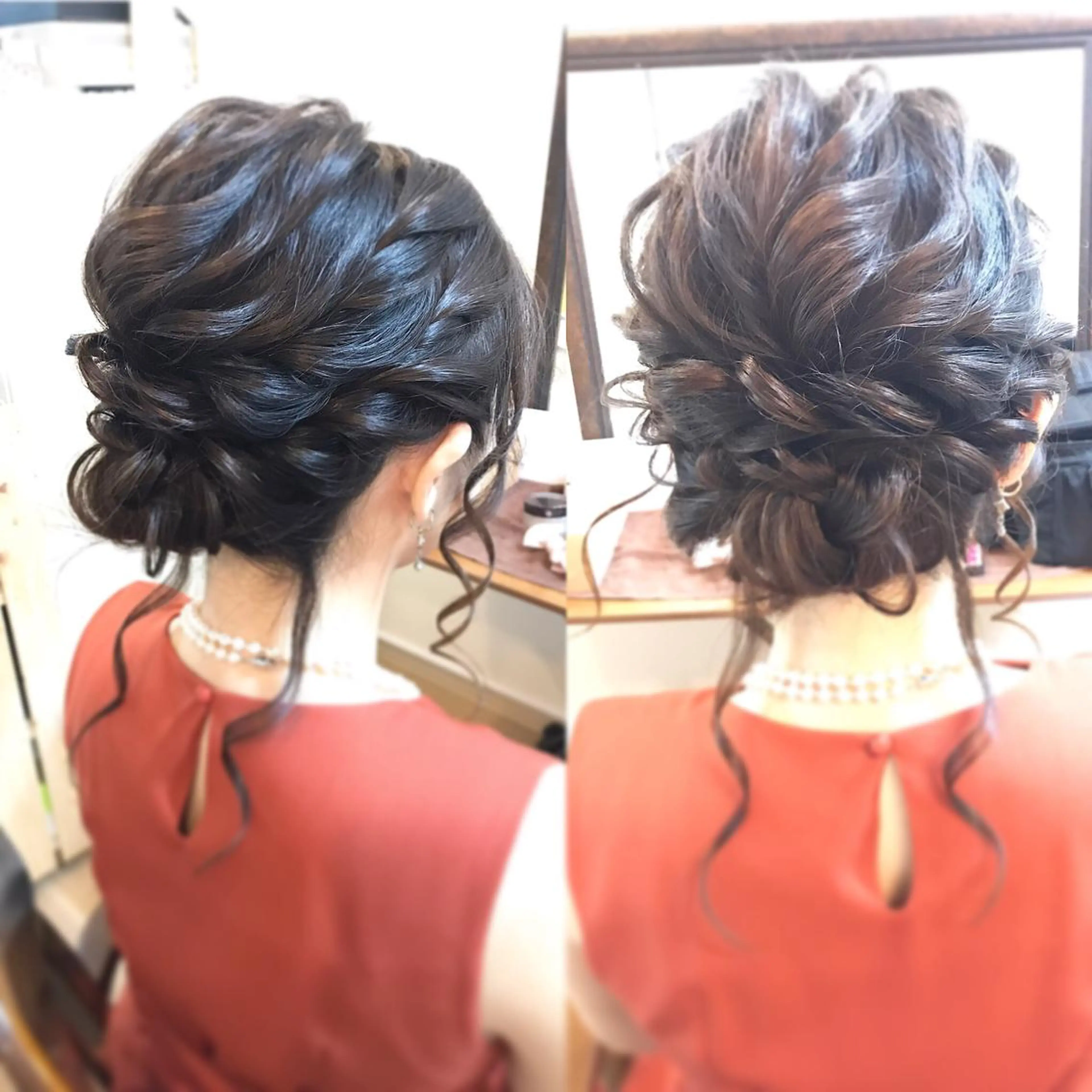 セミロング ヘアアレンジ 早朝✨ヘアセット 着付け/清水玲歌のヘアスタイル