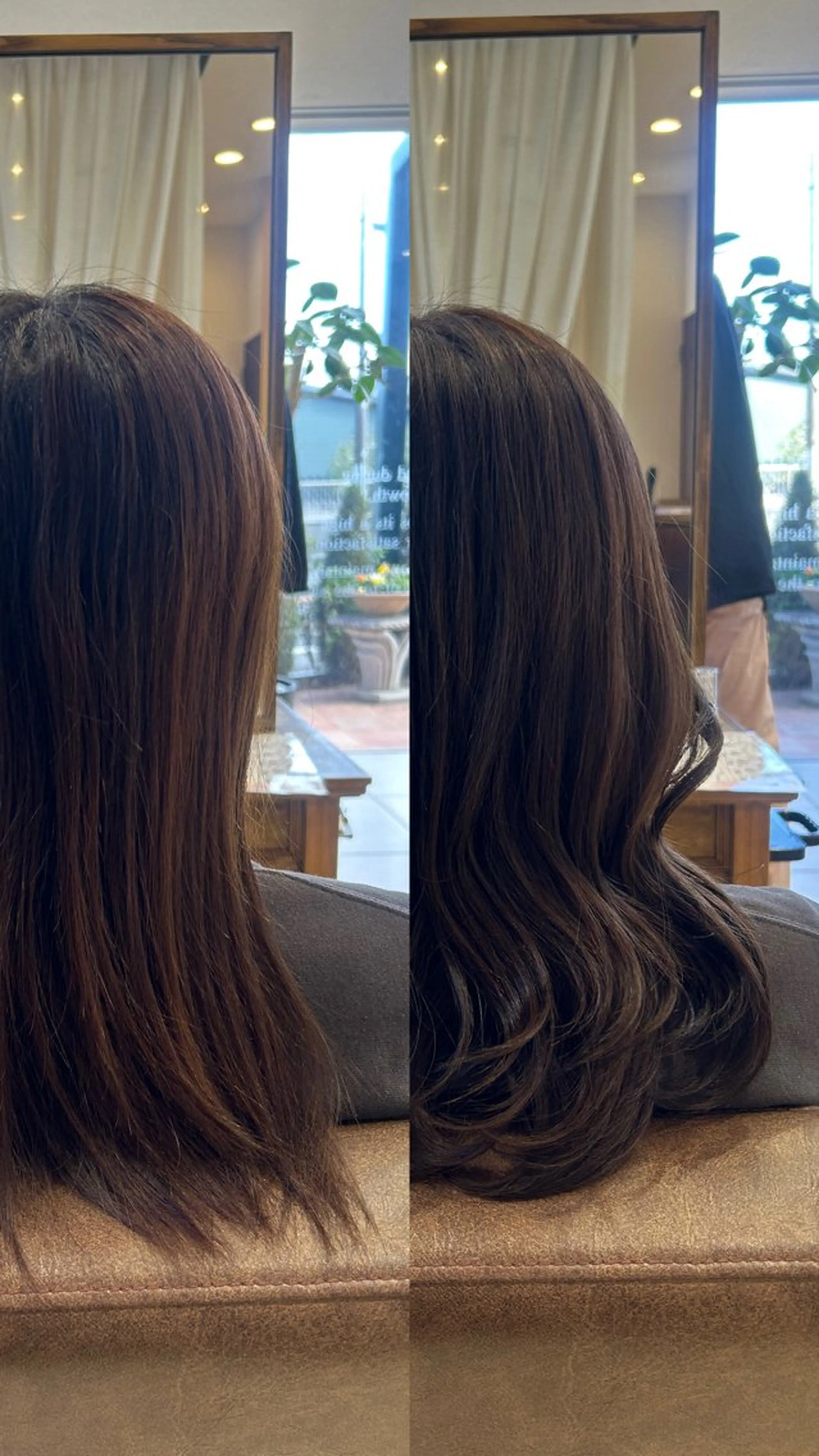 セミロング ヘアカラー トリートメント Sae/透け感カラー /盛れる顔周りのヘアスタイル