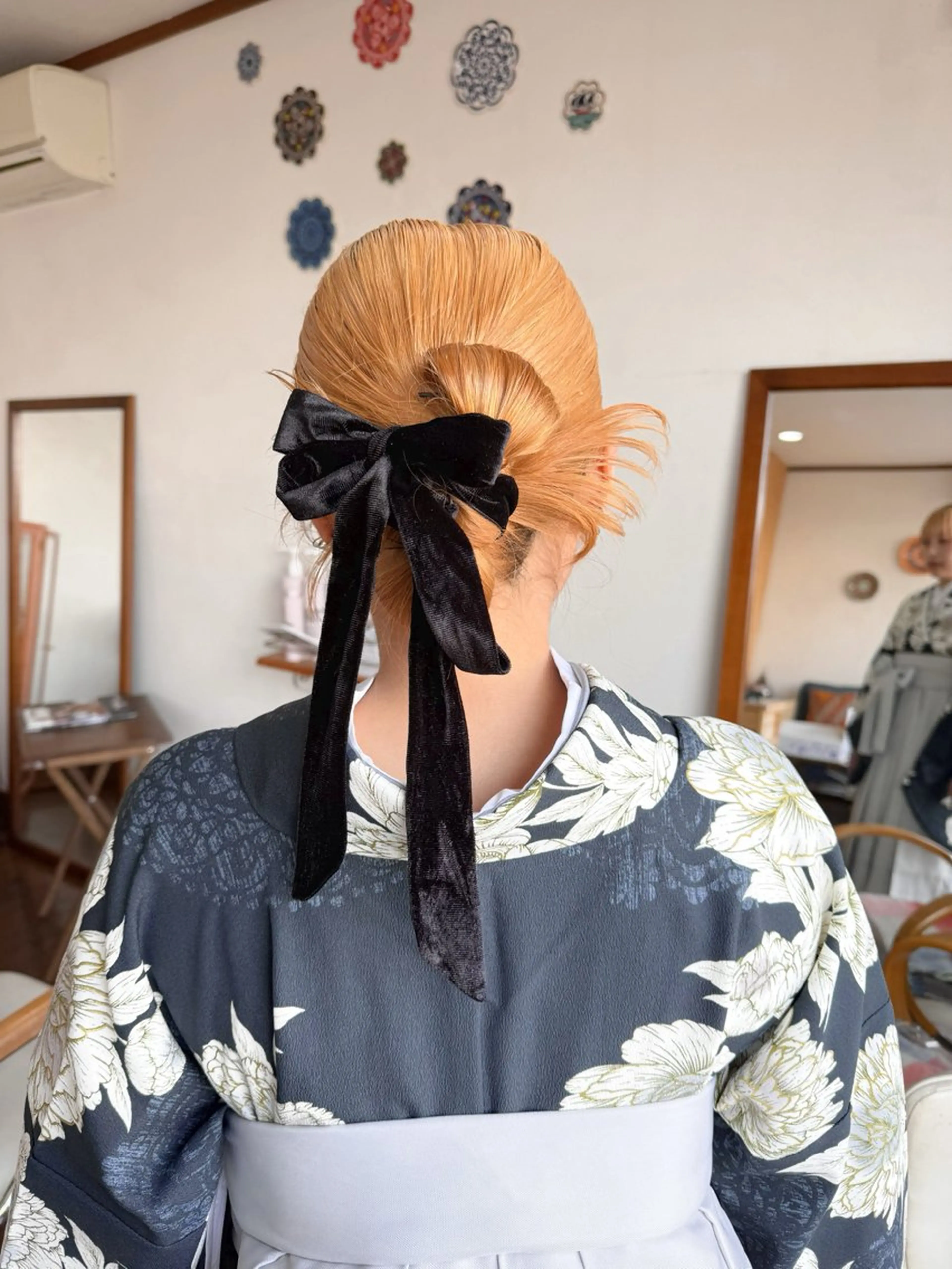 ミディアム 卒業式のヘアスタイル かくばり ちえのヘアスタイル
