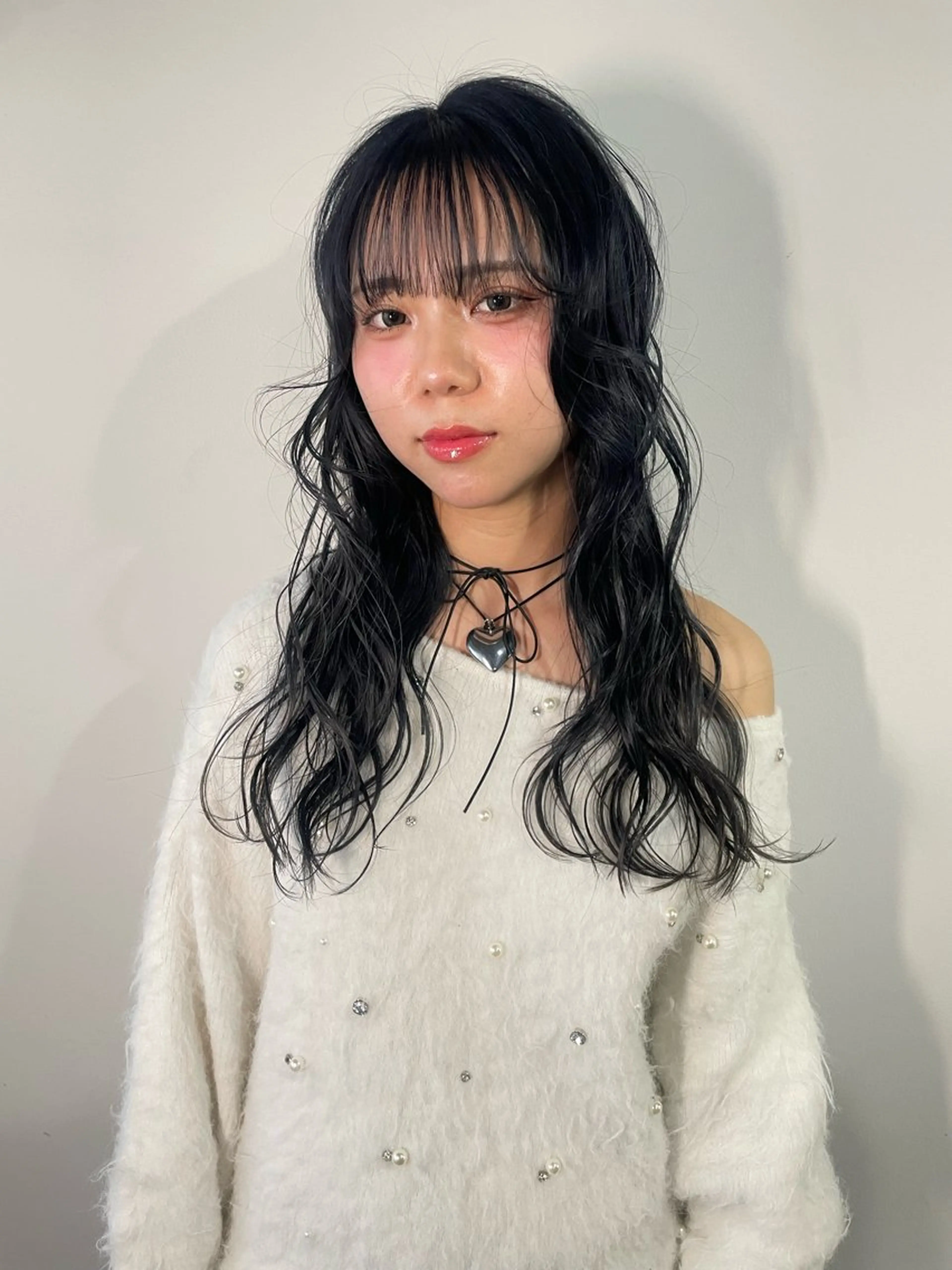 ロング カラー ブリーチ ヘアカラー トリートメント カットモデル/ ハイトーン/ゆうあのヘアスタイル