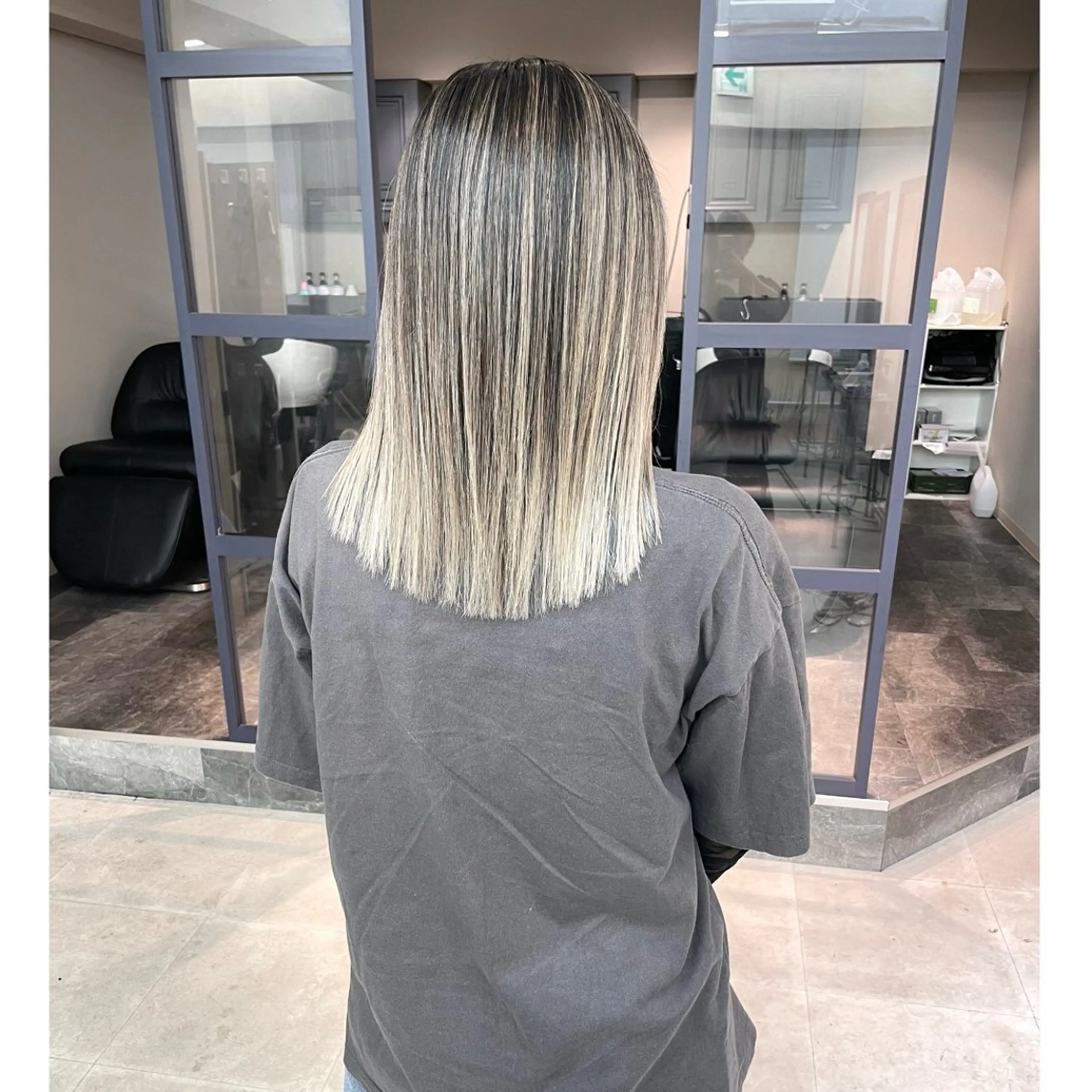 ミディアム カラー カット ヘアカラー トリートメント 奥山義進/大宮 /ダブルカラーのヘアスタイル