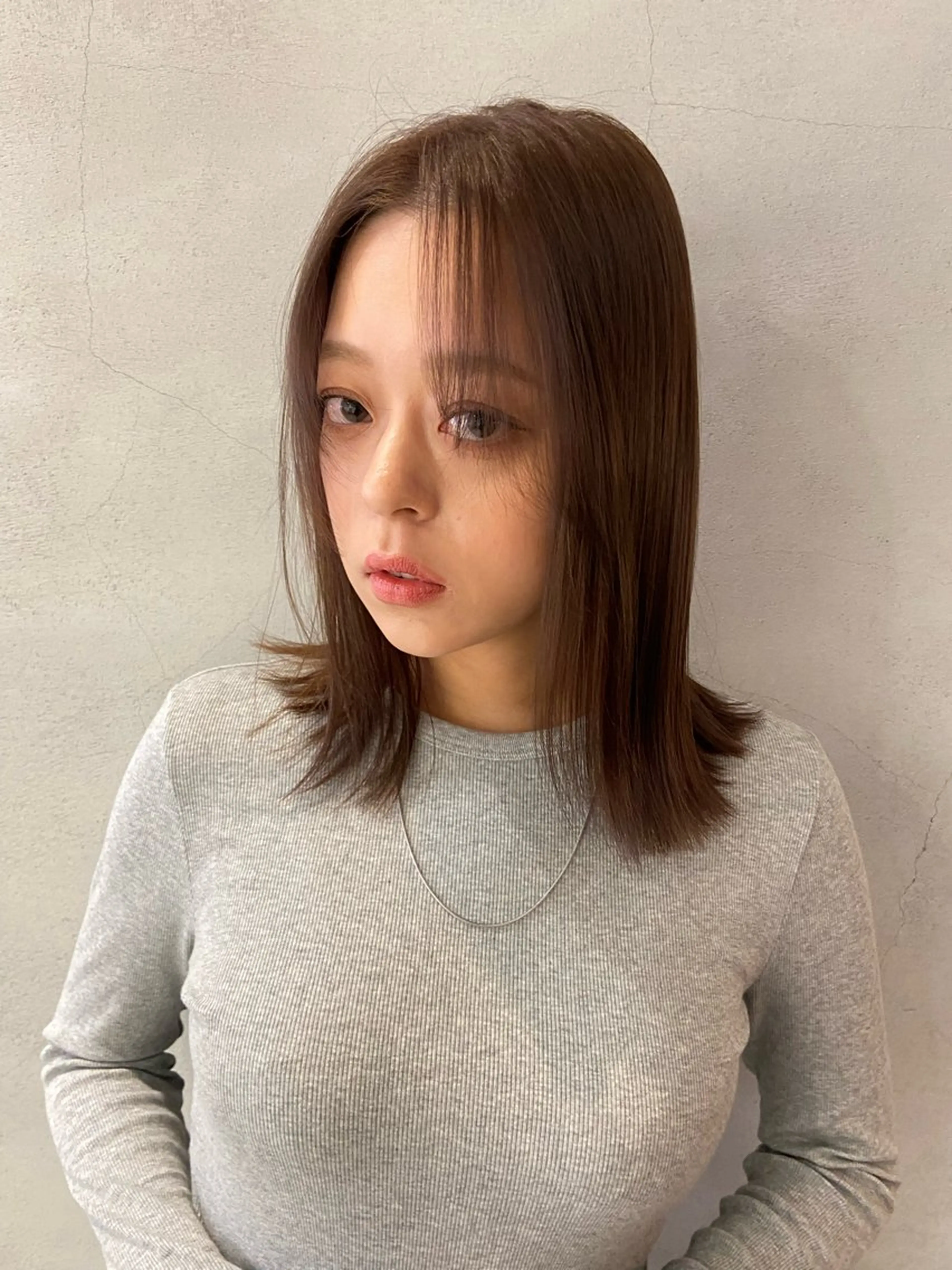 ミディアム カラー 表参道/艶カラー 岩倉稜真のヘアスタイル