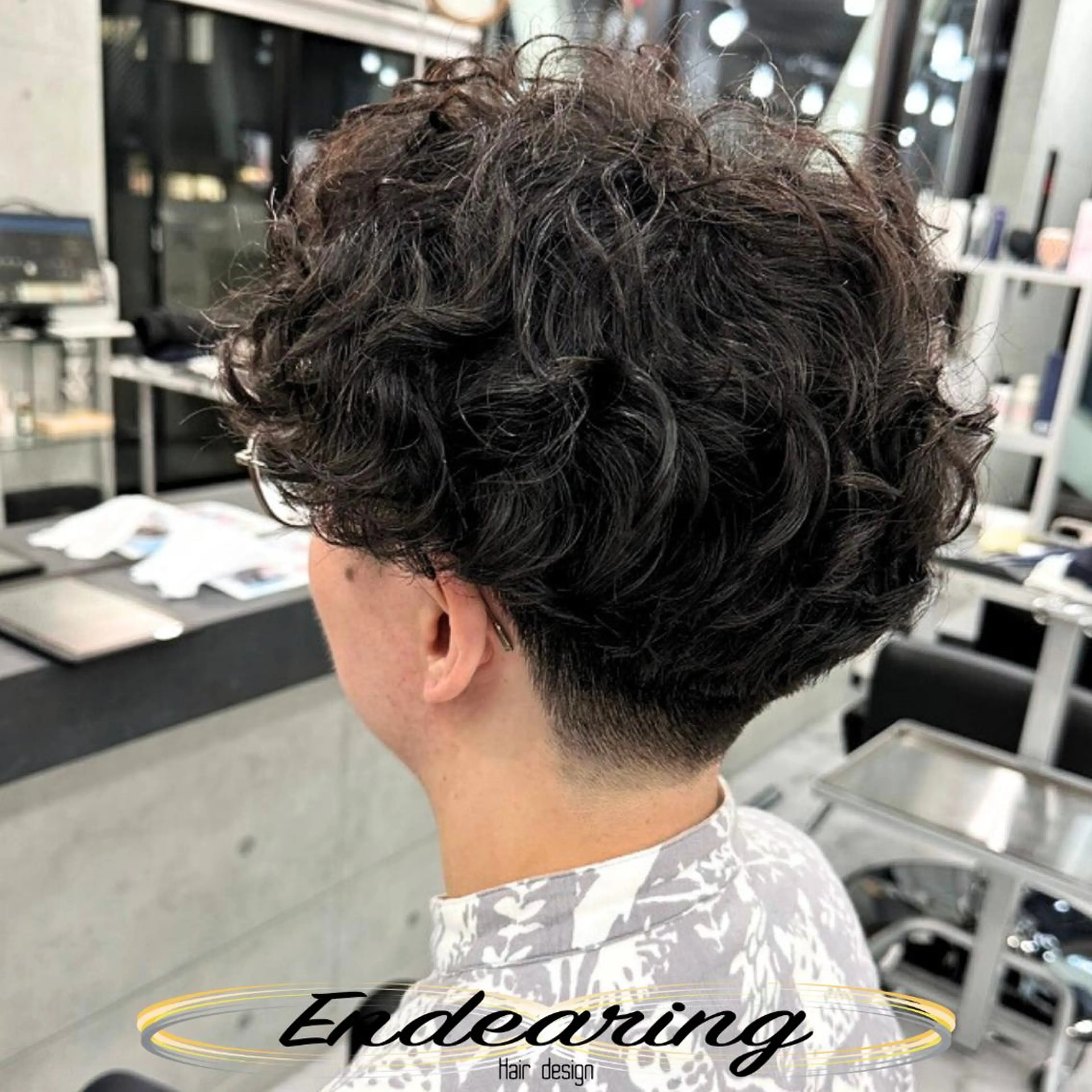 ショート ショートヘア 小顔カット カット パーマ Endearing 銀座/レイヤーカットのヘアスタイル