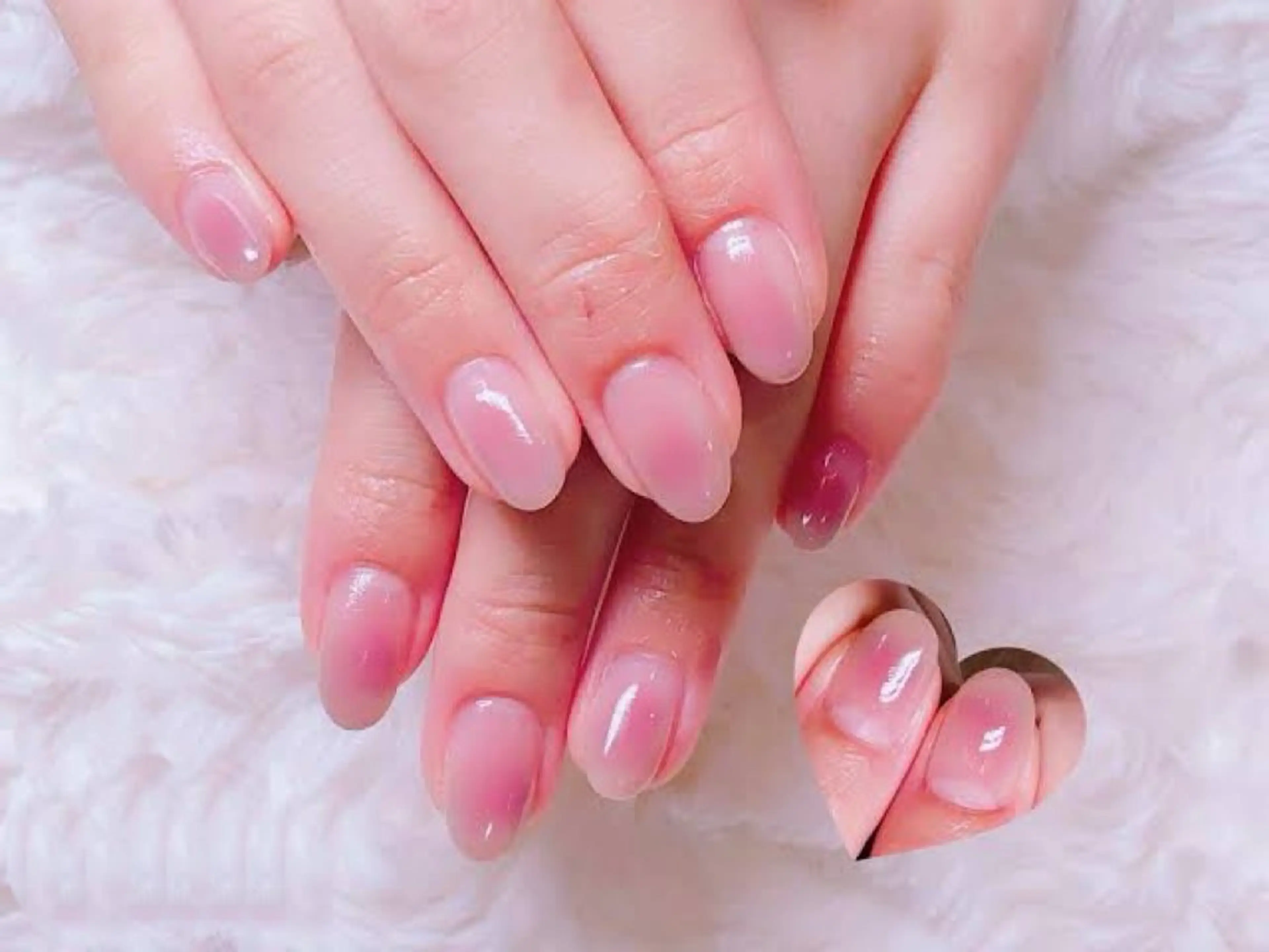 【練習モデル】自爪🎀チークネイル💅ハンドケア付きの写真