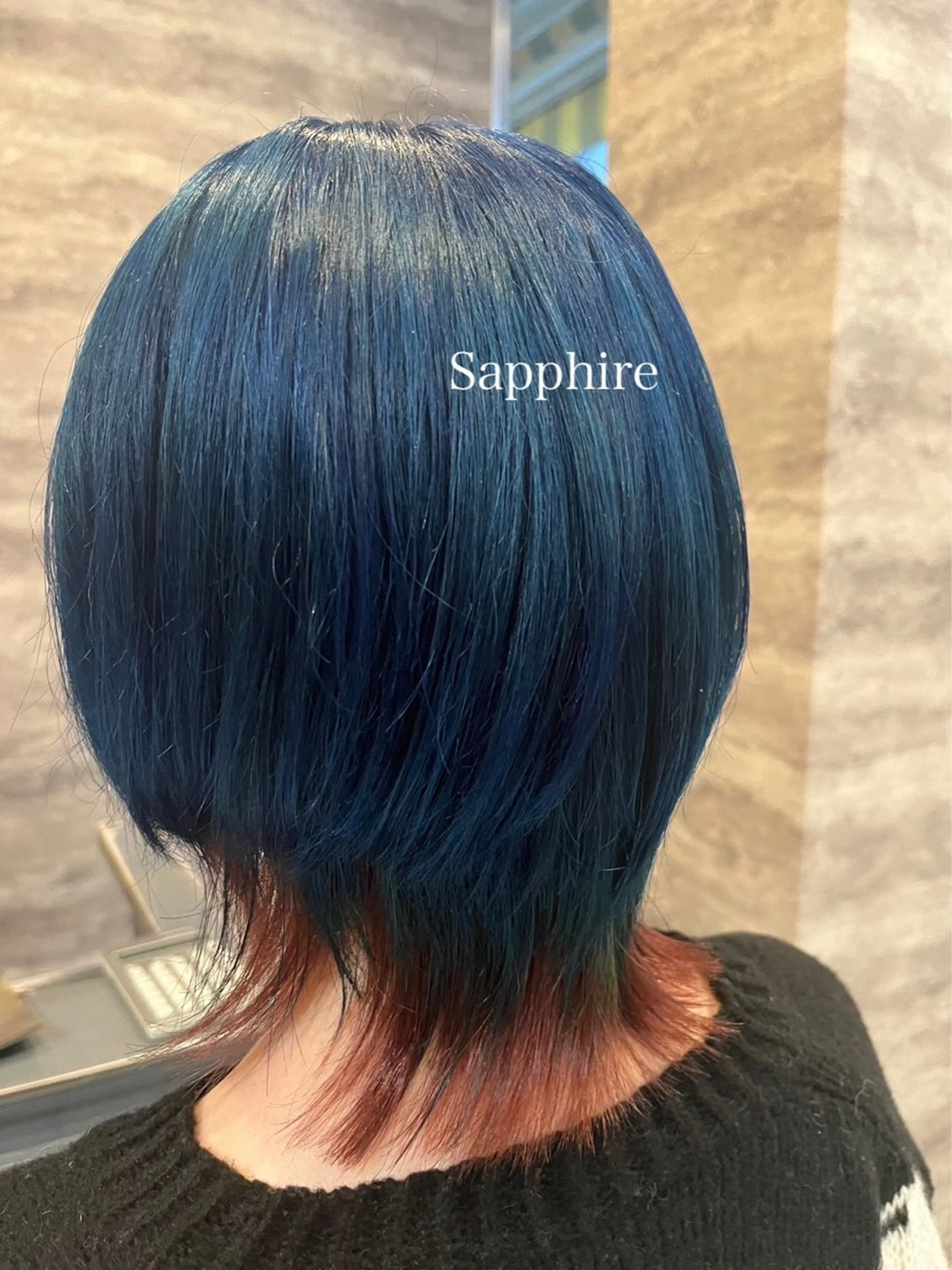 ショート カラー ブリーチ ブルーカラー ダブルカラー グラデーションカラー ハイライトカラー 🫟Blanco🫟 Color&Careのヘアスタイル