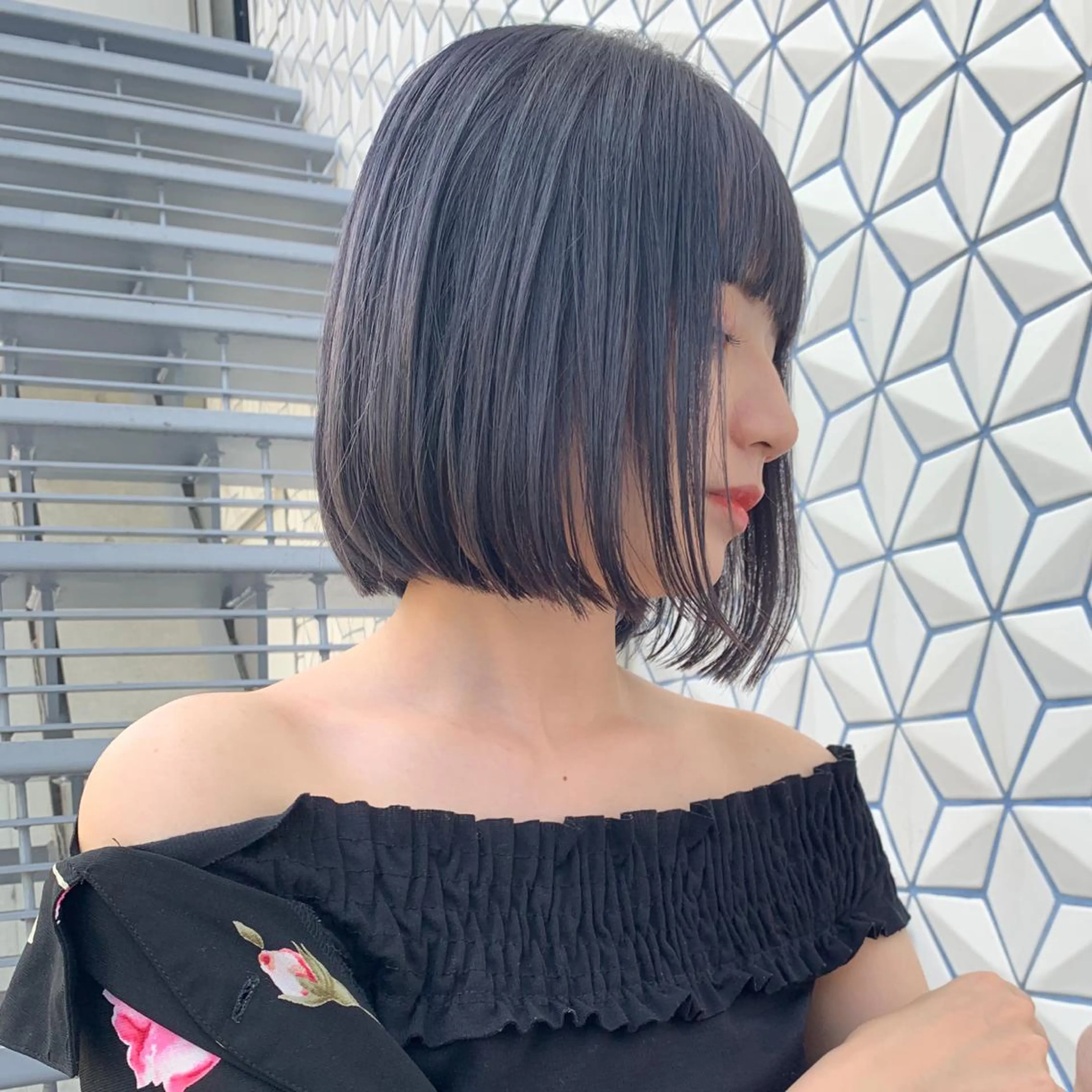 ショート カラー ボブ 美髪/デザイン /　湯本　哲也のヘアスタイル