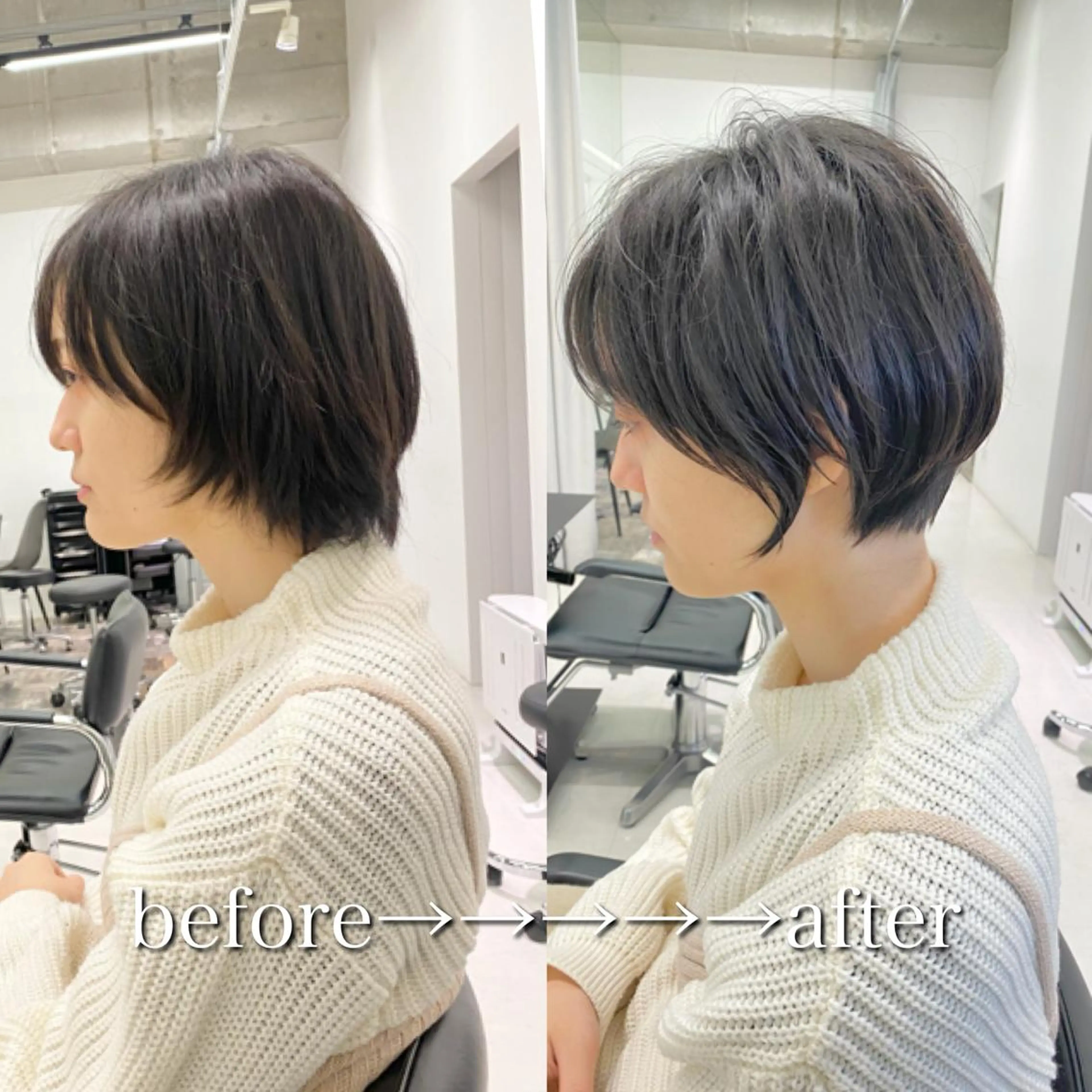 ショート カラー ヘアアレンジ 似合わせ専門美容師 なかじまのヘアスタイル
