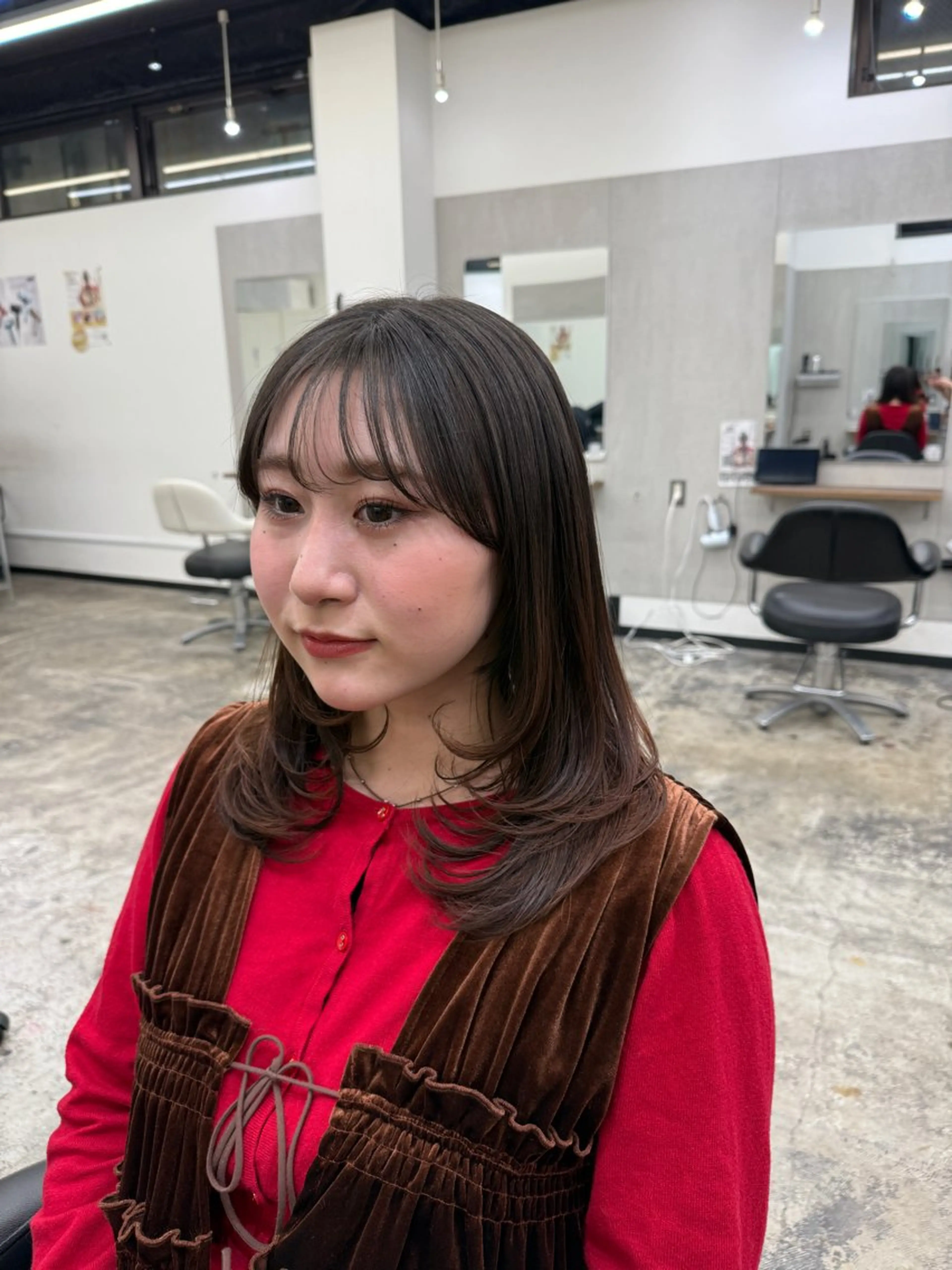 ミディアム カット カット¥1100 / 𝙍𝙪𝙣𝙖⟡.のヘアスタイル