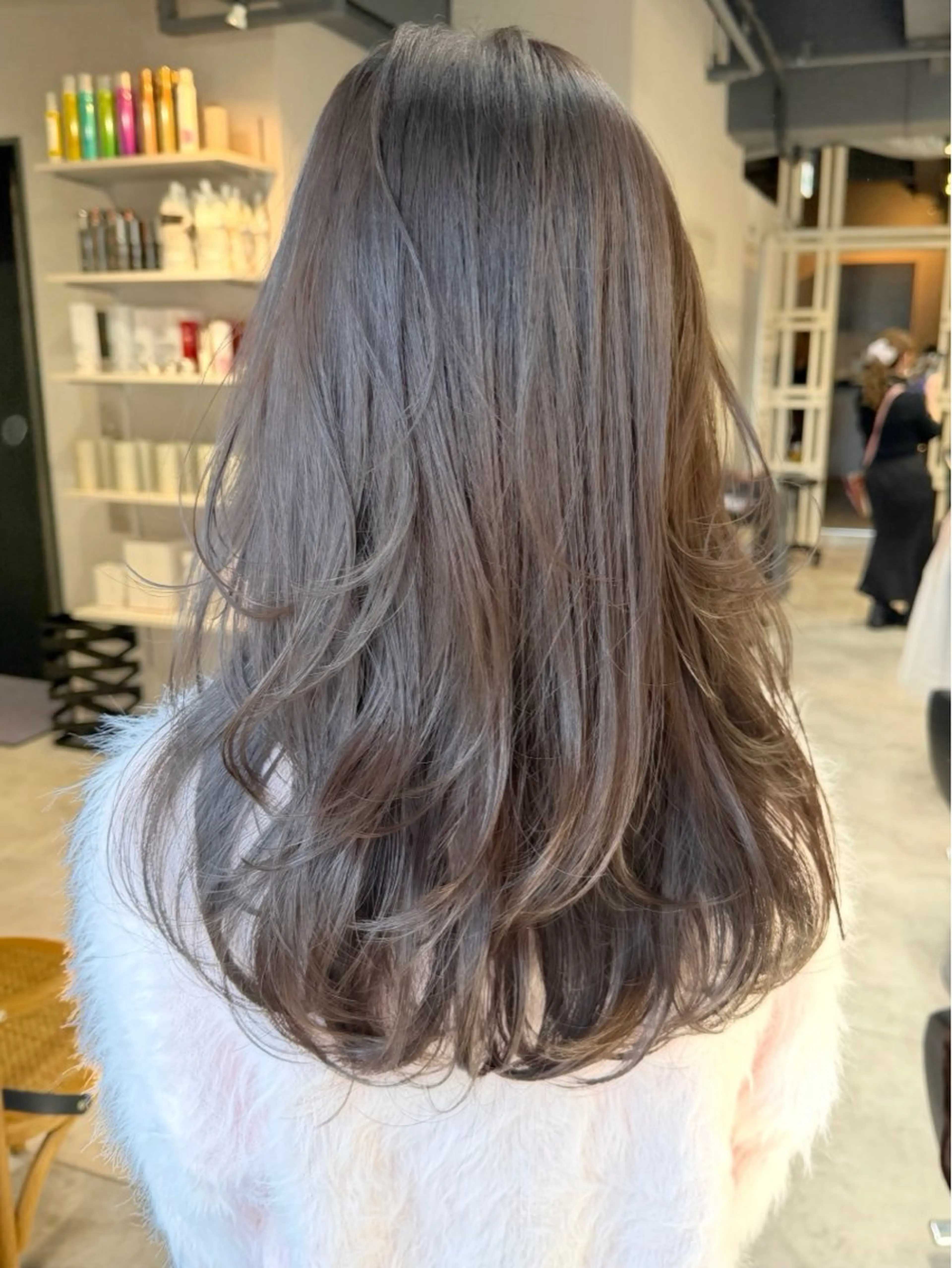 セミロング レイヤーカット カット ヘアカラー トリートメント ✨透明感カラー/縮毛 恵比寿HAYATO✨のヘアスタイル