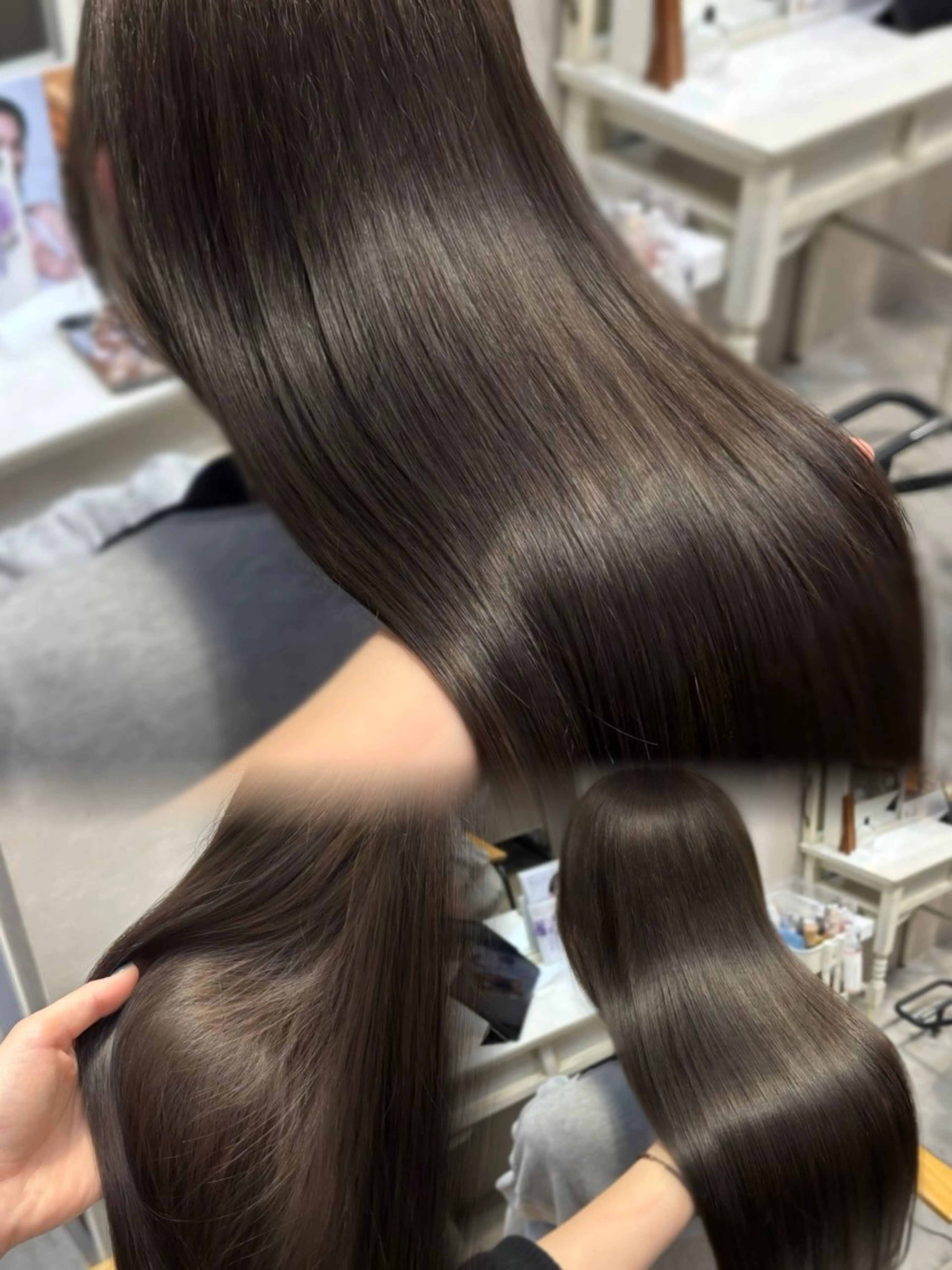 ロング カラー estrela エストレーラ所属・ブリーチなしカラー 🥣髪質改善/はなえのヘアスタイル