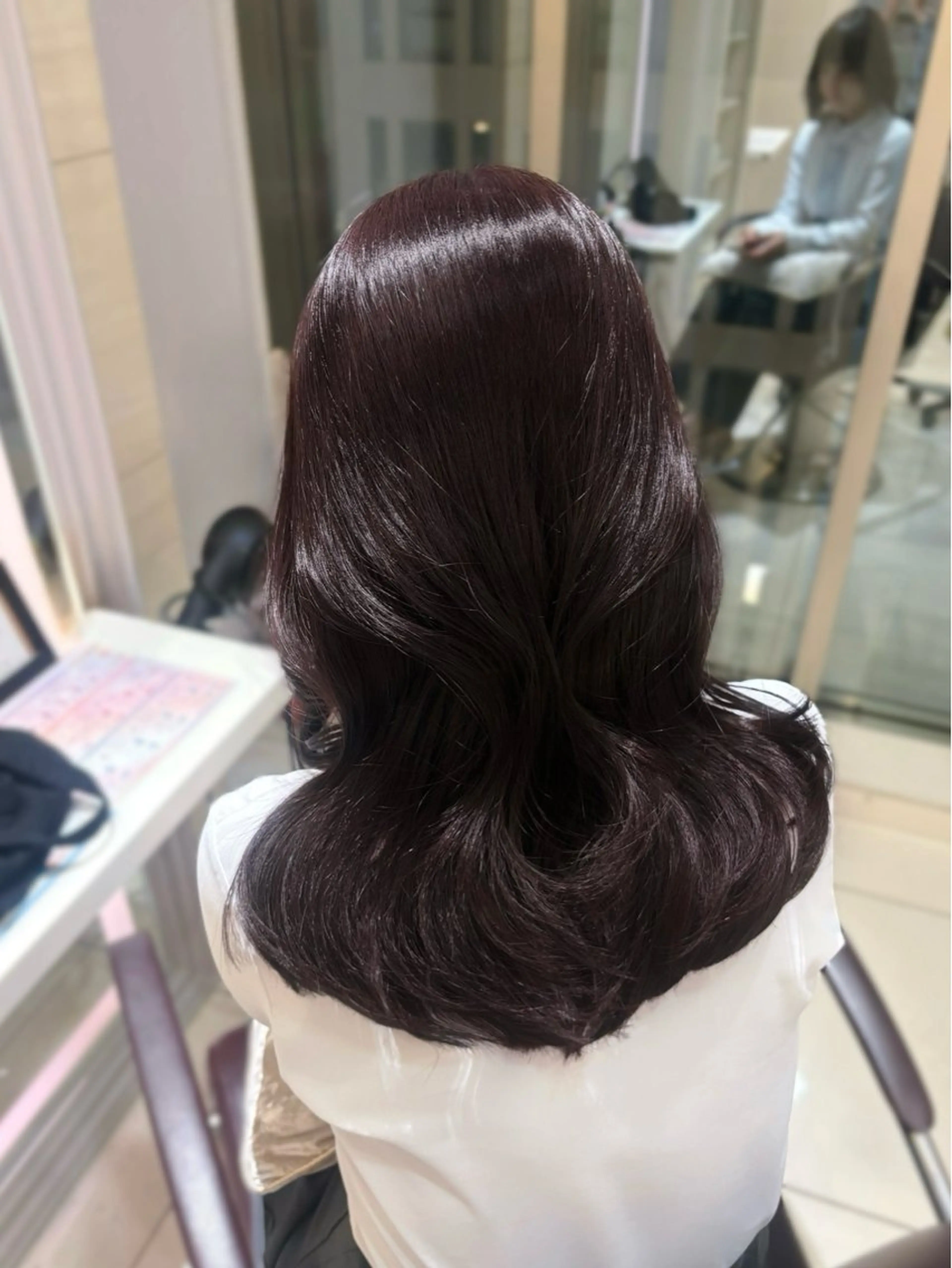 ロング カット ヘアカラー トリートメント 韓国風レイヤー/ 銀座🤍Fukaのヘアスタイル