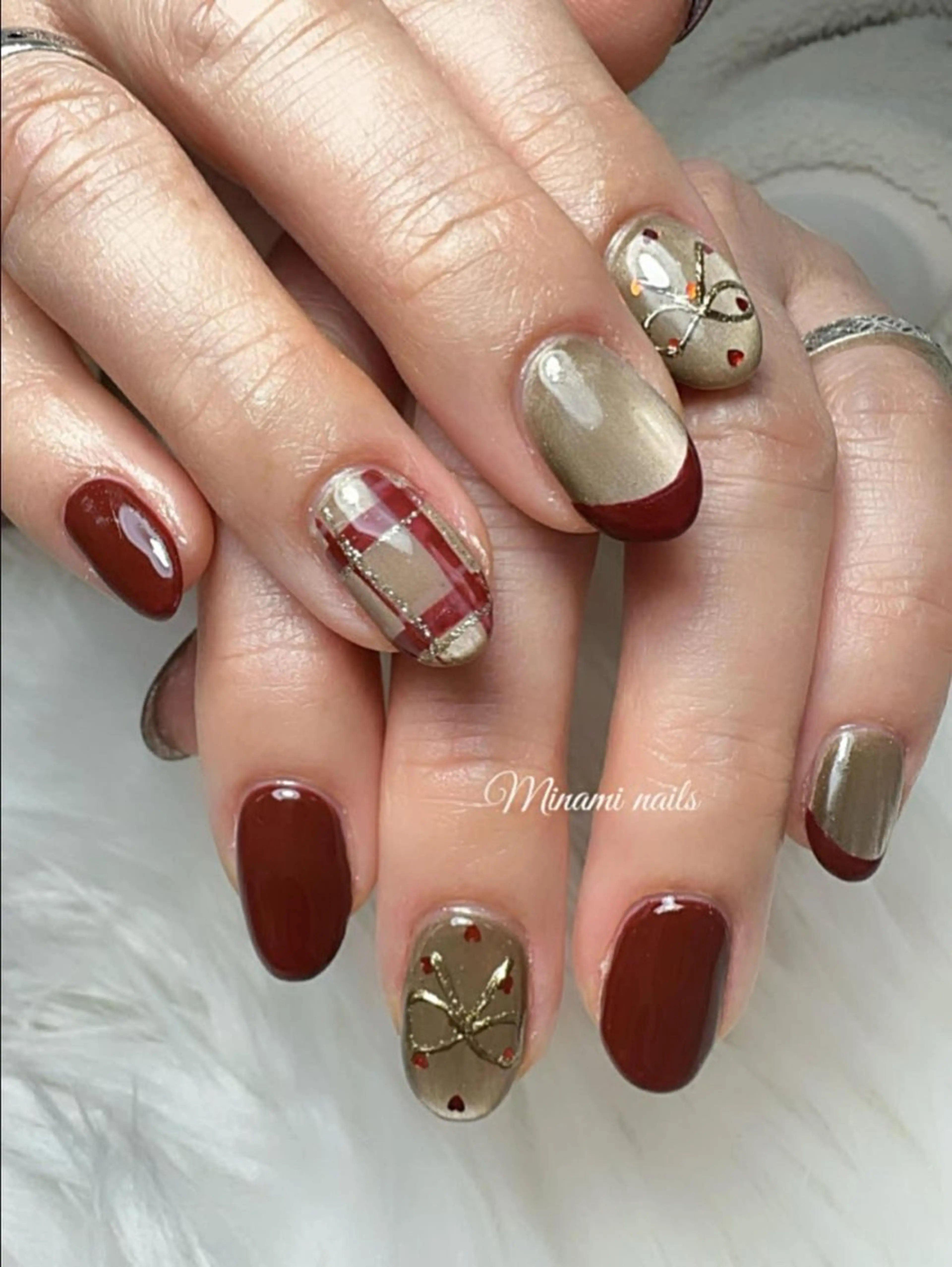 ネイル アートネイル オーロラネイル ガーリー キラキラネイル 韓国ネイル ハンドネイル Minami Nailsのネイルデザイン