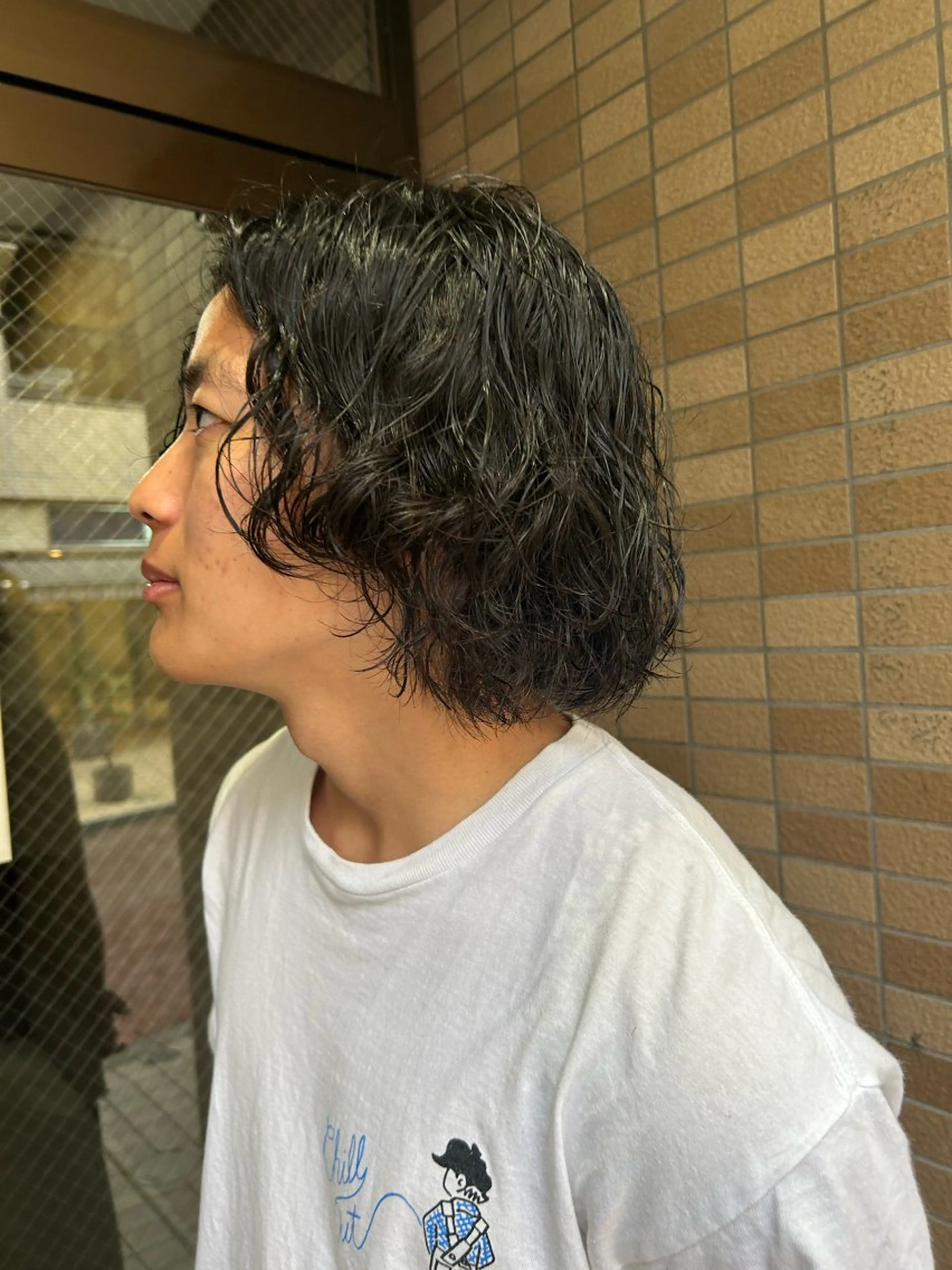 ミディアム パーマ メンズ カット パーマ メンズ得意です💥 ハユカといいます❗️のヘアスタイル