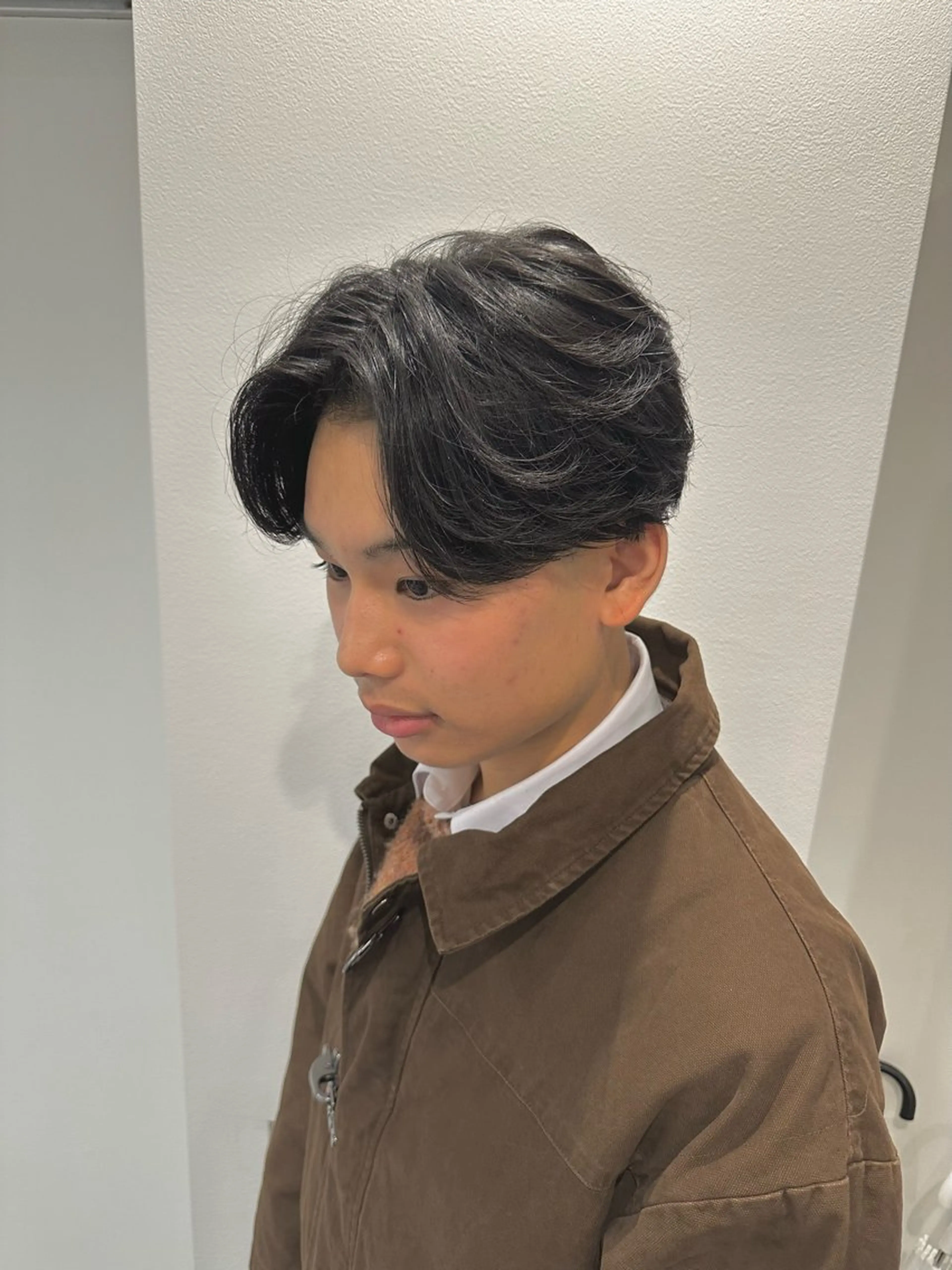 ミディアム パーマ ヘアアレンジ メンズ ニュアンスパーマ カット パーマ メンズNo.1美容師 Coshoのヘアスタイル