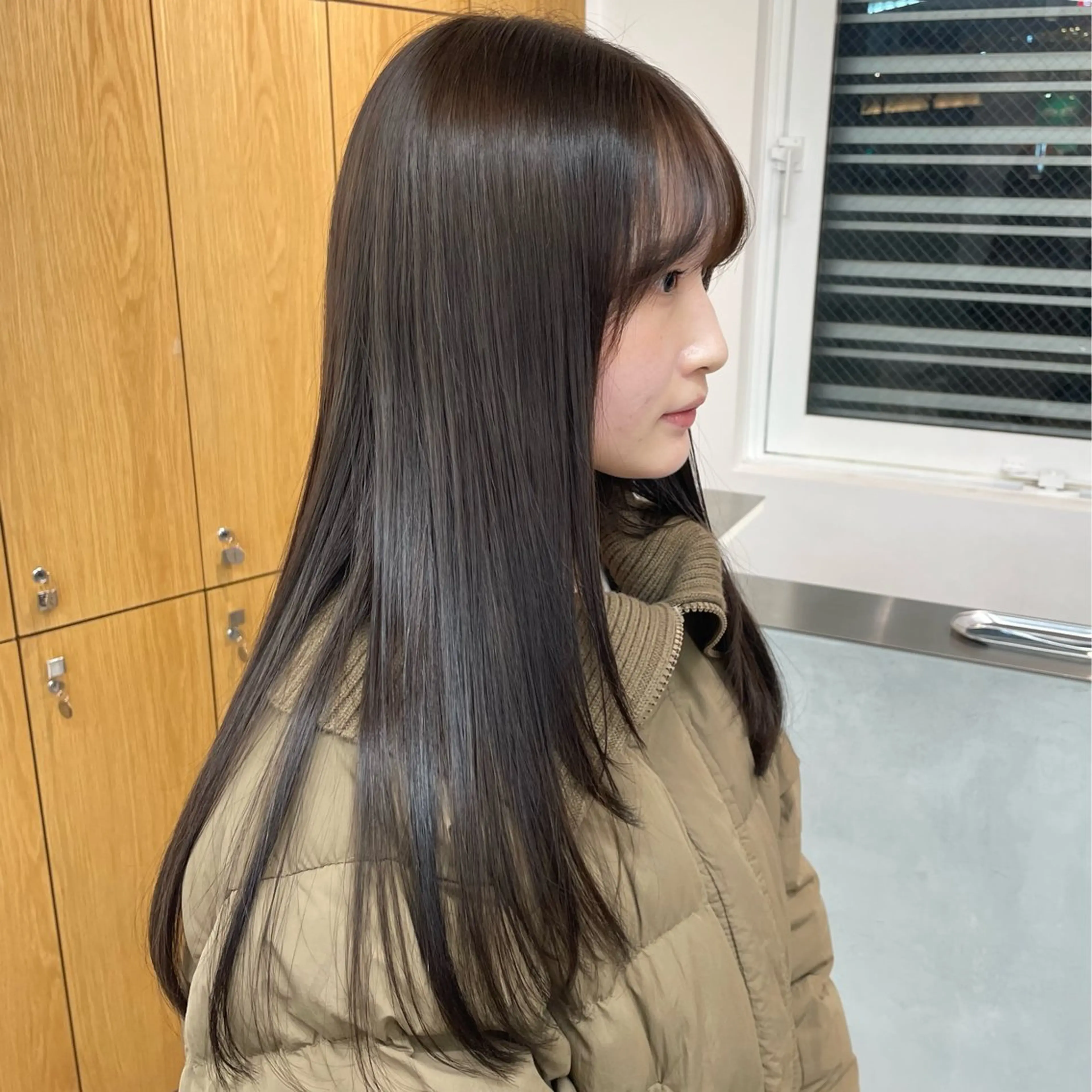 ロング カラー カット ヘアカラー トリートメント 澤 佑華 🎀 透明感カラーのヘアスタイル