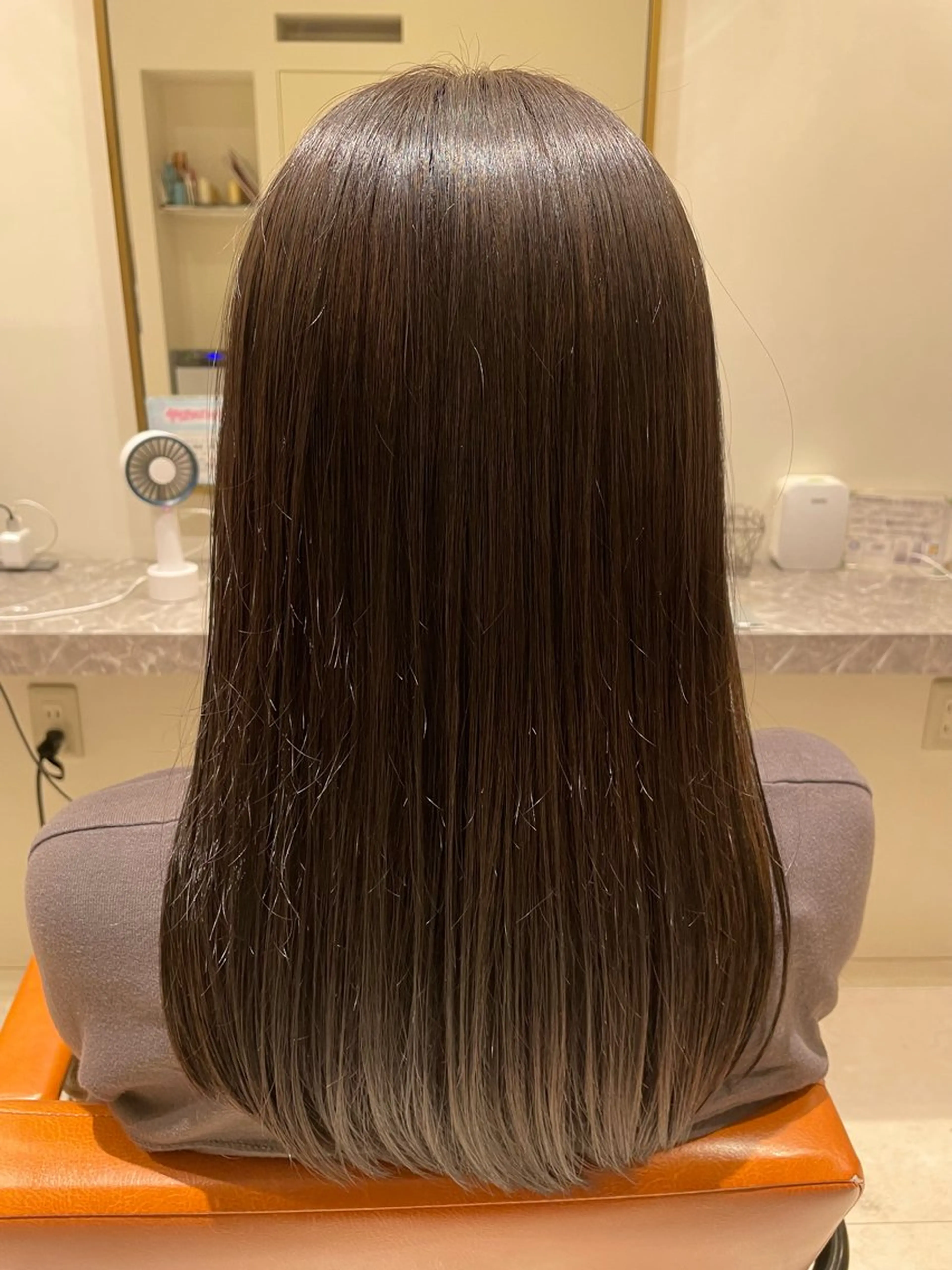 ロング カラー カット ヘアカラー トリートメント 暖色/ベージュ/ メンズ/鈴木彩のヘアスタイル