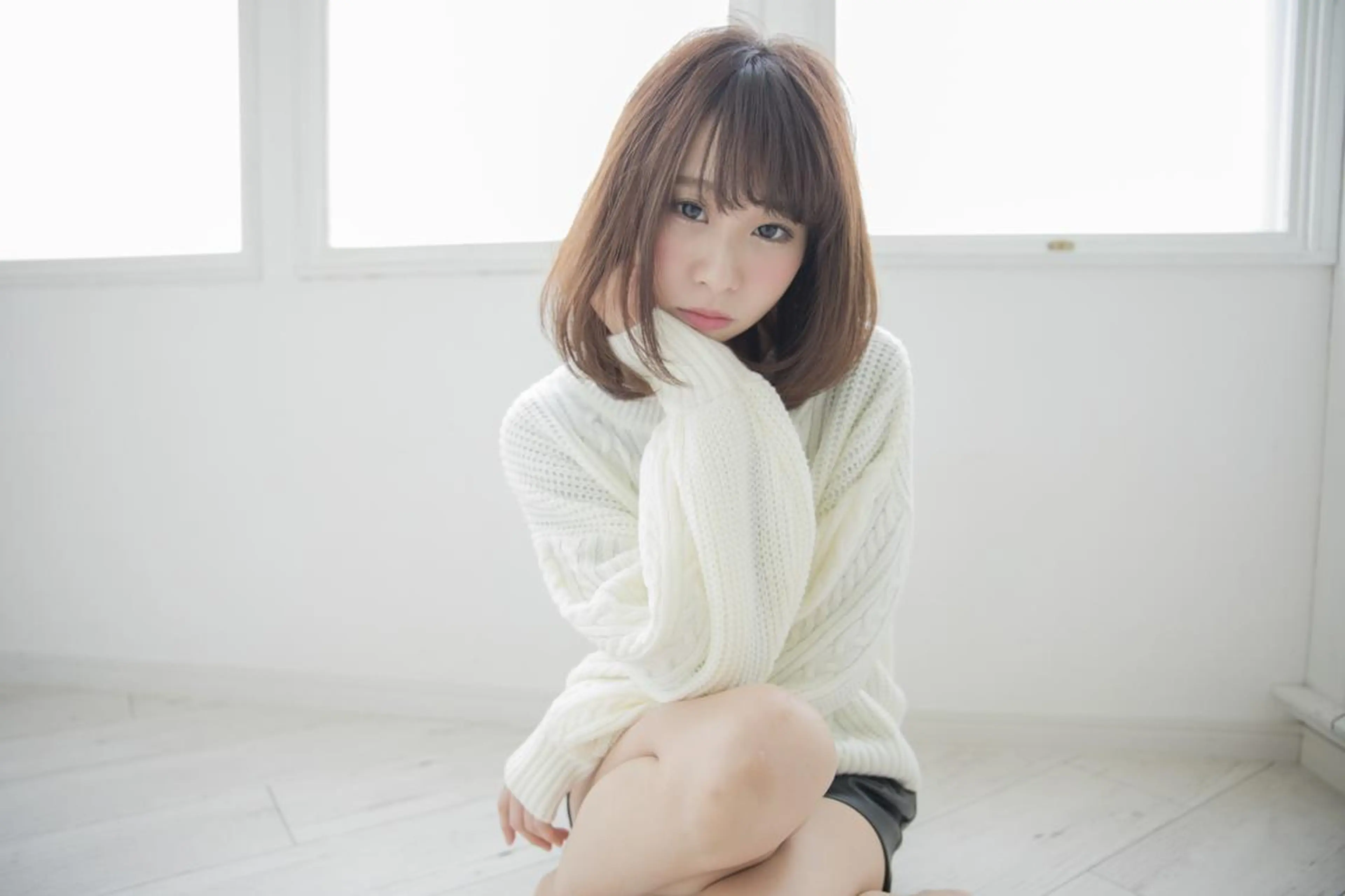 ミディアム カラー パーマ アディクシーカラー ケアカラー 髪質改善 トリートメント ストレートパーマ カット ヘアカラー トリートメント 【ヘアケア特化型】 newi天王寺のヘアスタイル