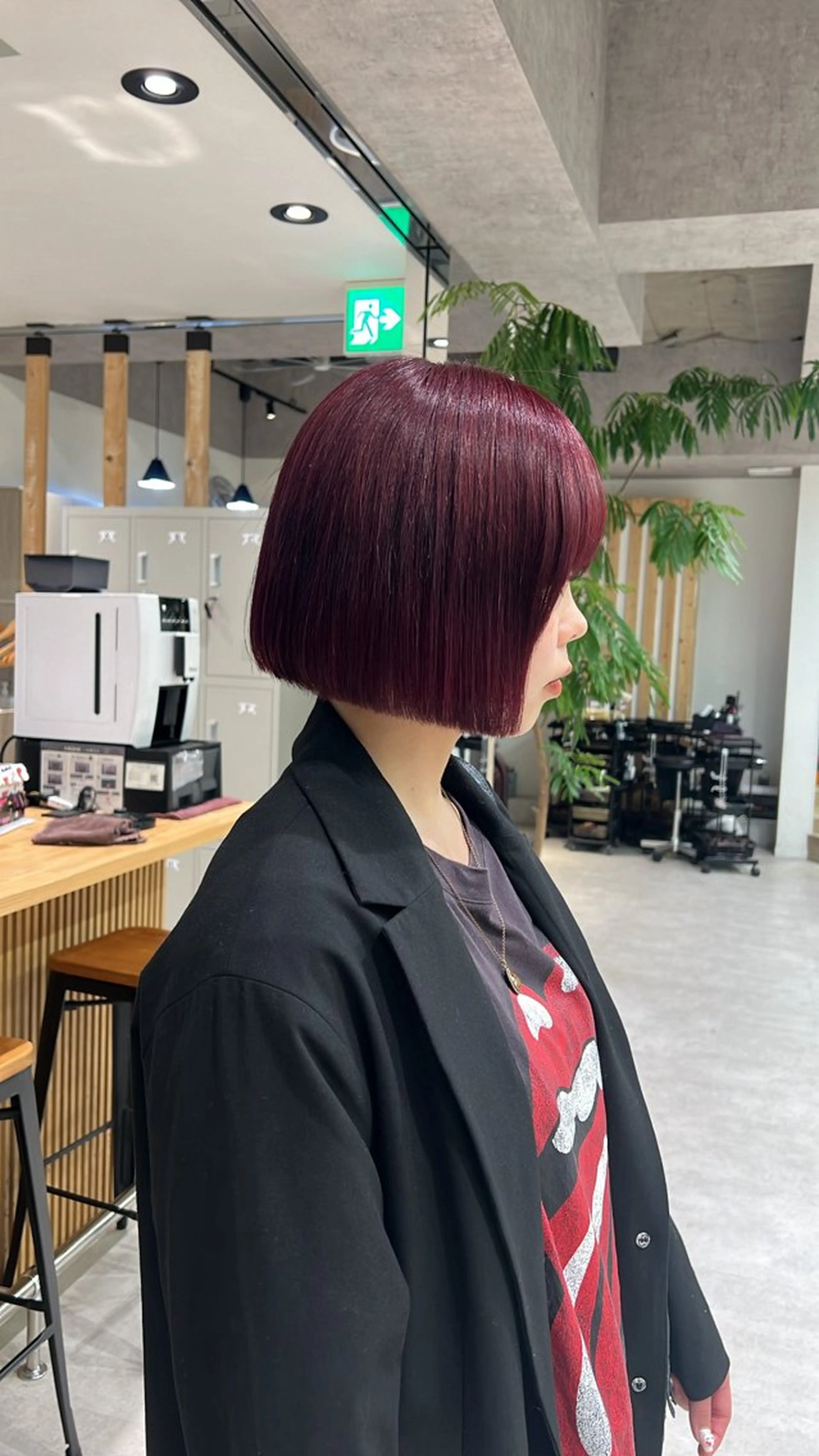 ショート カラー レッドカラー ボブ ヘアカラー 透明感カラー/ボブ / MARIE🍇のヘアスタイル