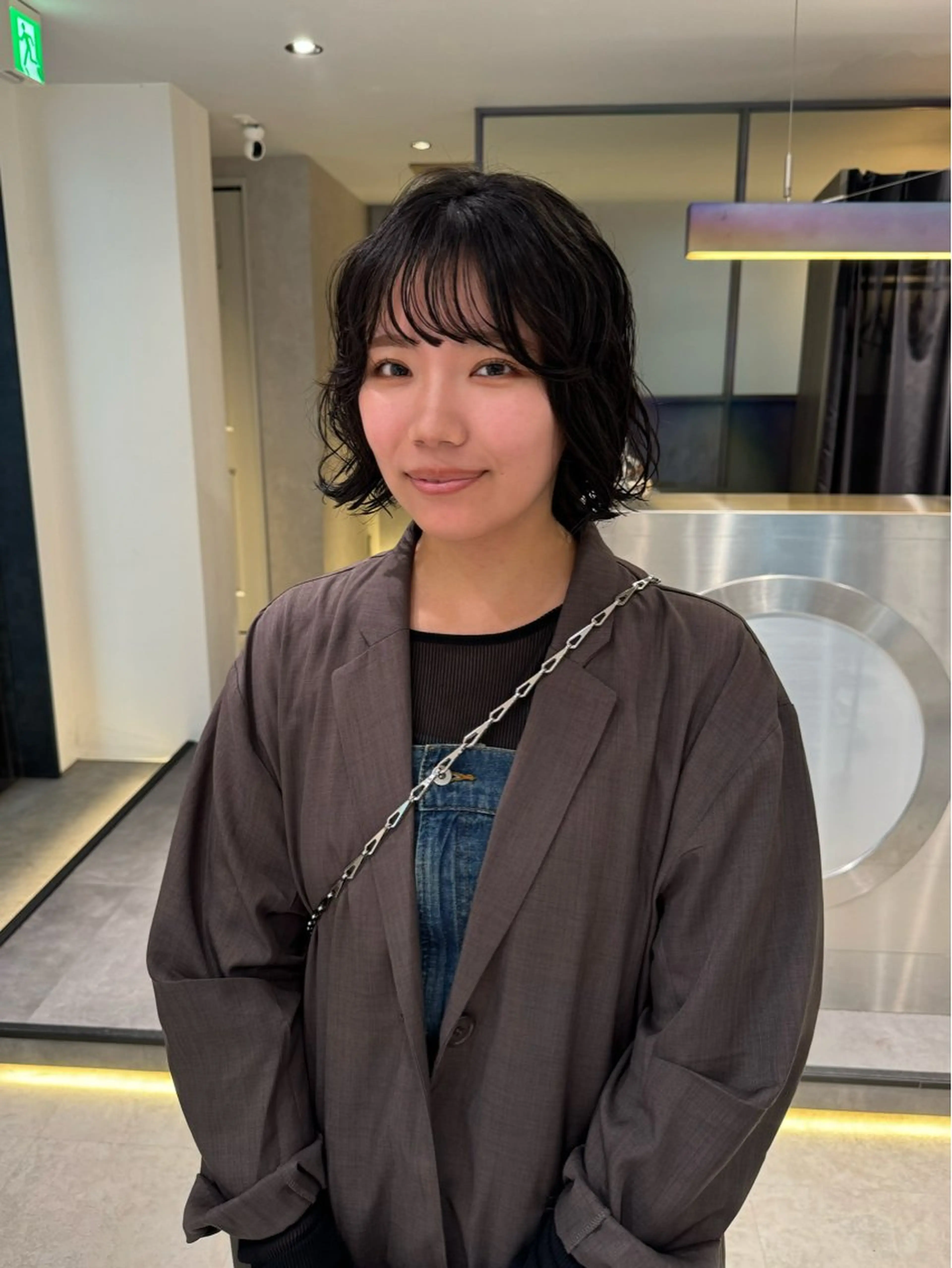 ショート カラー パーマ カット ヘアカラー パーマ Qin shaire salon 原宿所属・🌿パーマ/ボブ/ レイヤー/Mikiのヘアスタイル