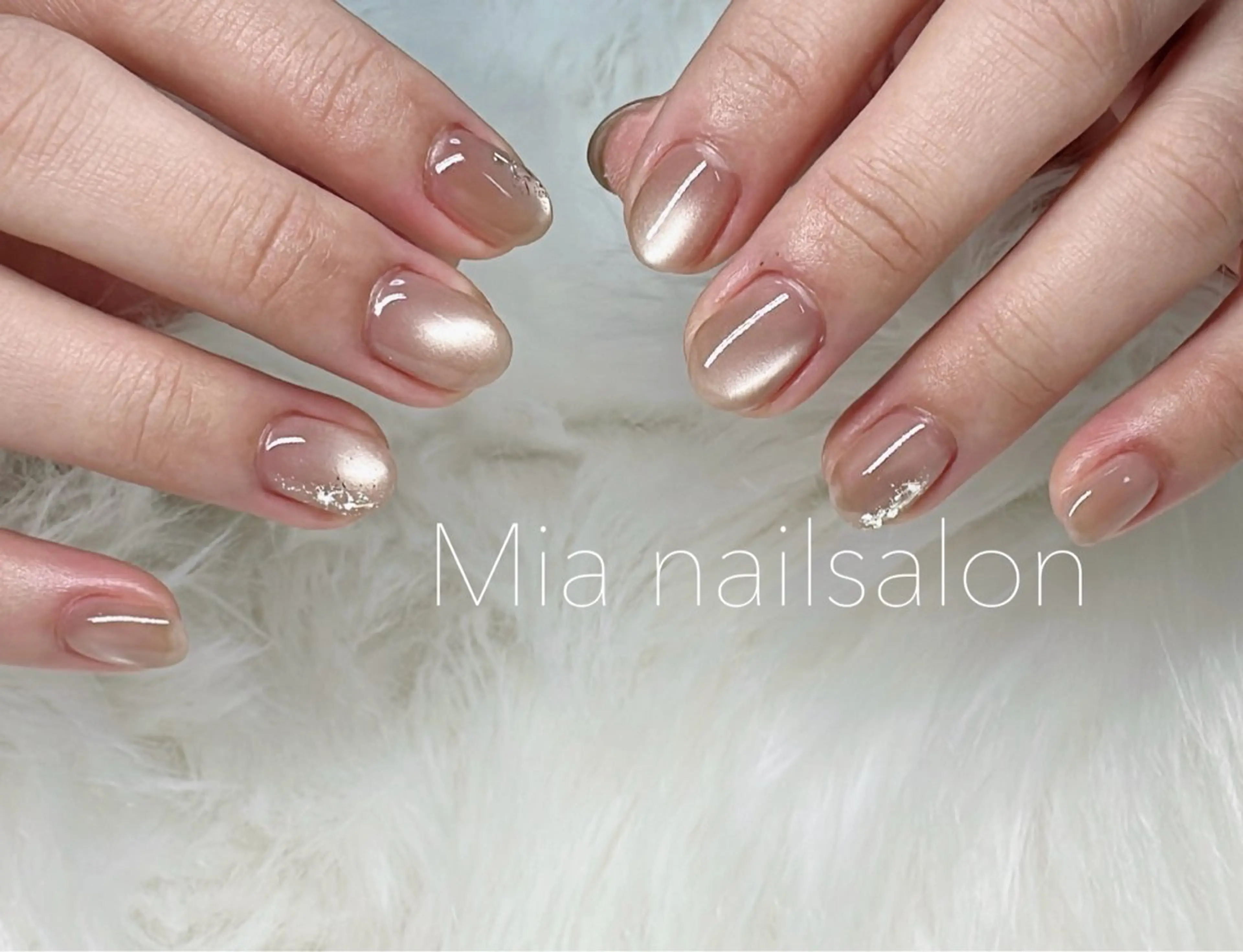 ネイル ジェルネイル パラジェル ハンドネイル Mia ネイルサロンのネイルデザイン