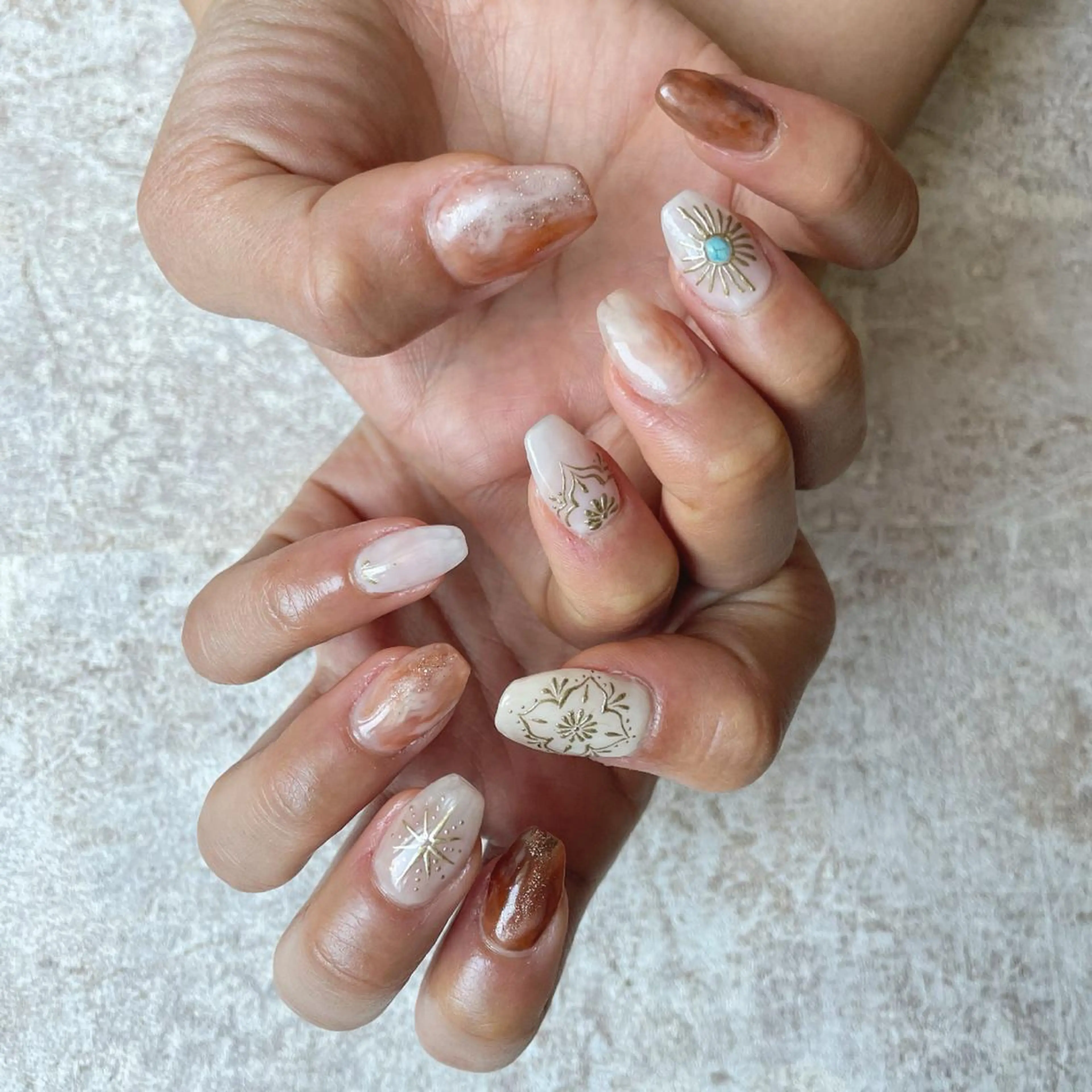 ネイル ニュアンスネイル Radia bykaonailsのネイルデザイン