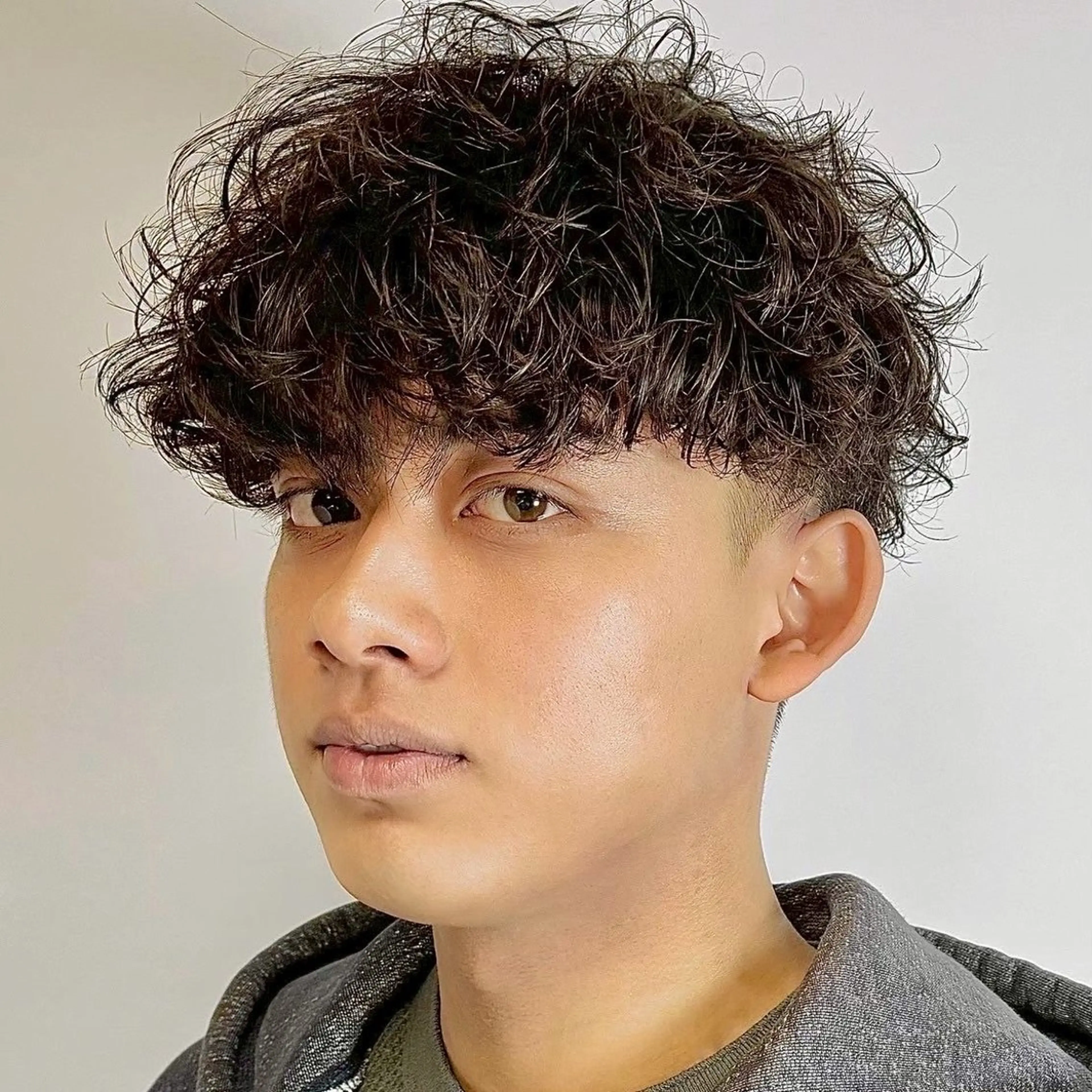メンズ カット パーマ 原田 黎也のヘアスタイル
